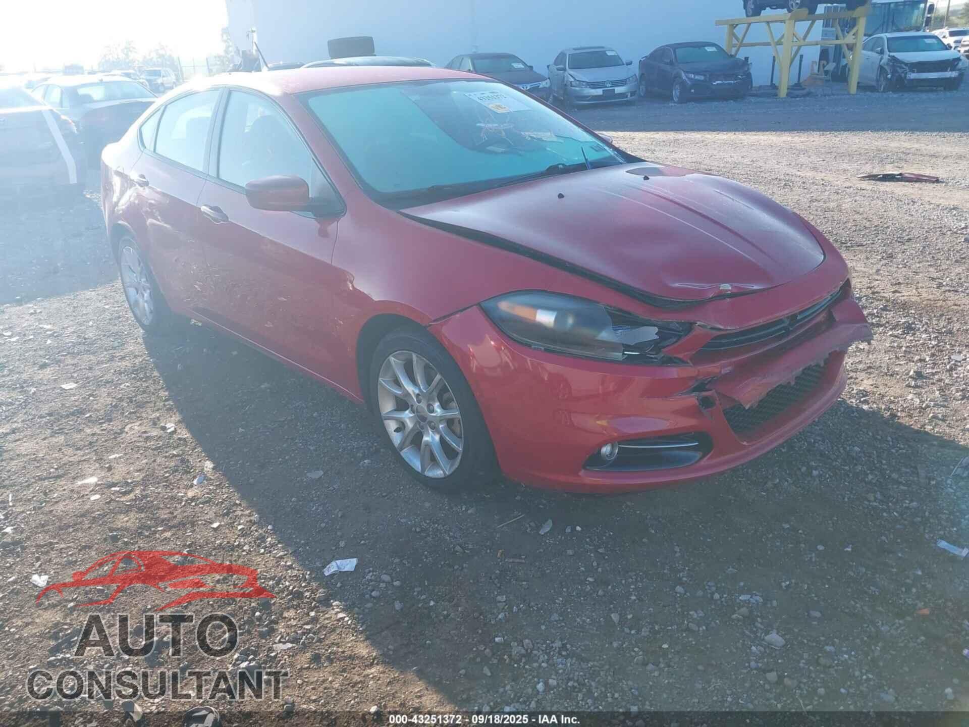 DODGE DART 2013 - 1C3CDFBA4DD322931