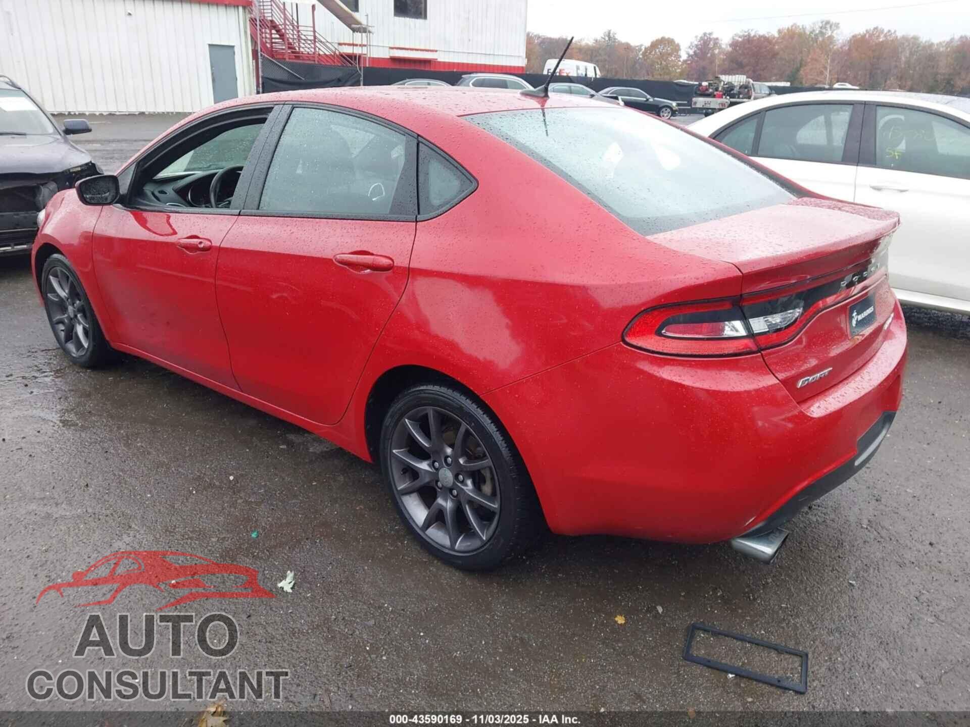 DODGE DART 2015 - 1C3CDFBB7FD421237