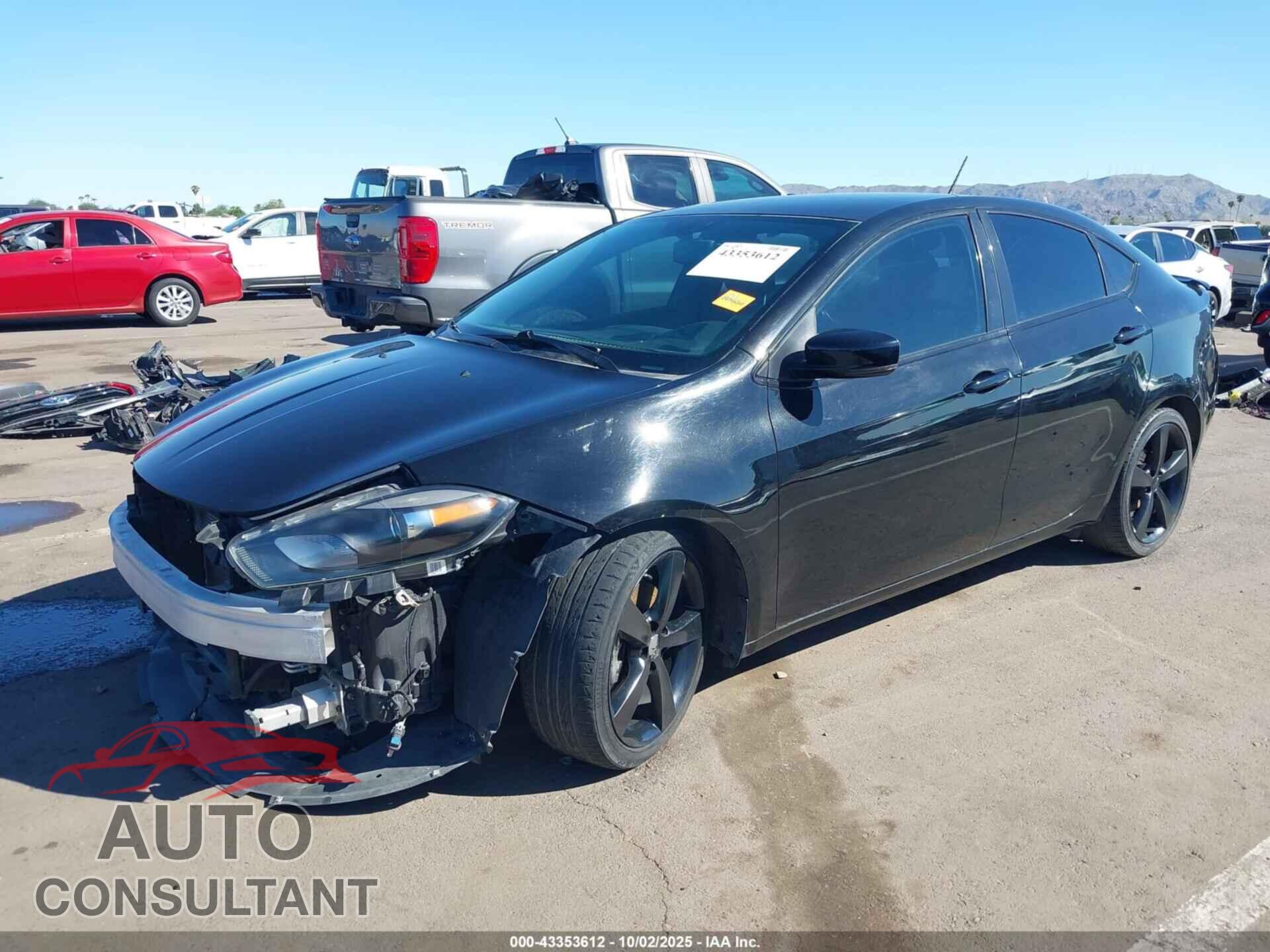 DODGE DART 2014 - 1C3CDFEB5ED870927
