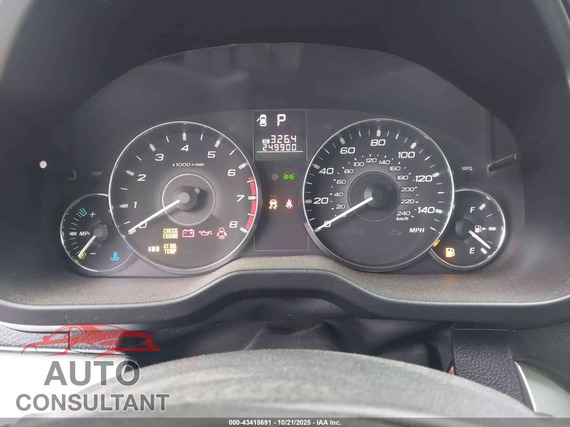 SUBARU OUTBACK 2011 - 4S4BRCCC0B3401017