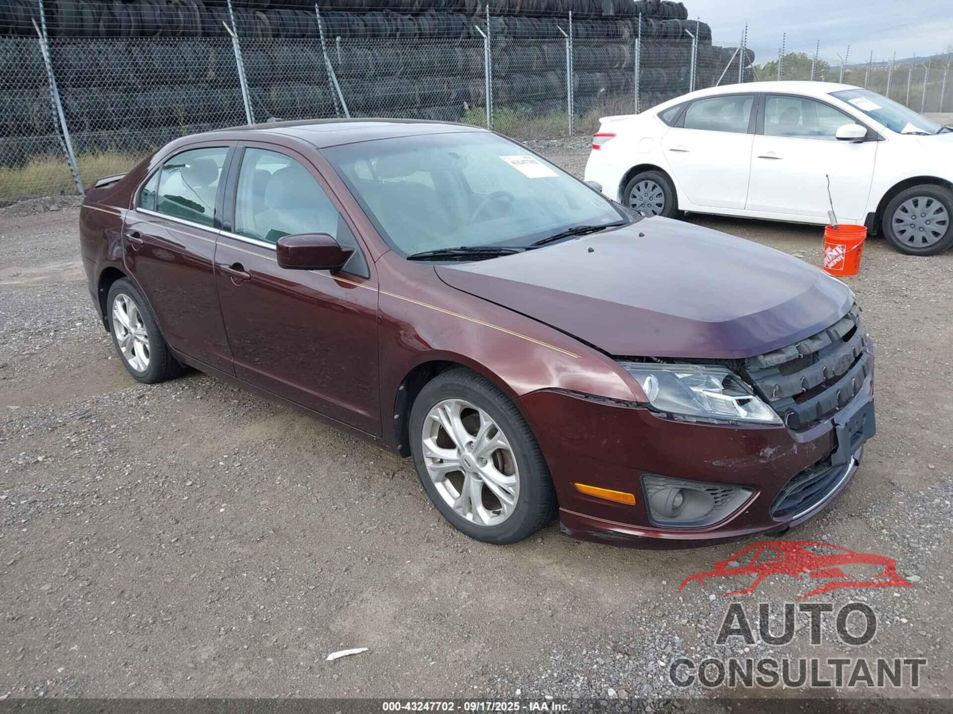 FORD FUSION 2012 - 3FAHP0HA0CR153998