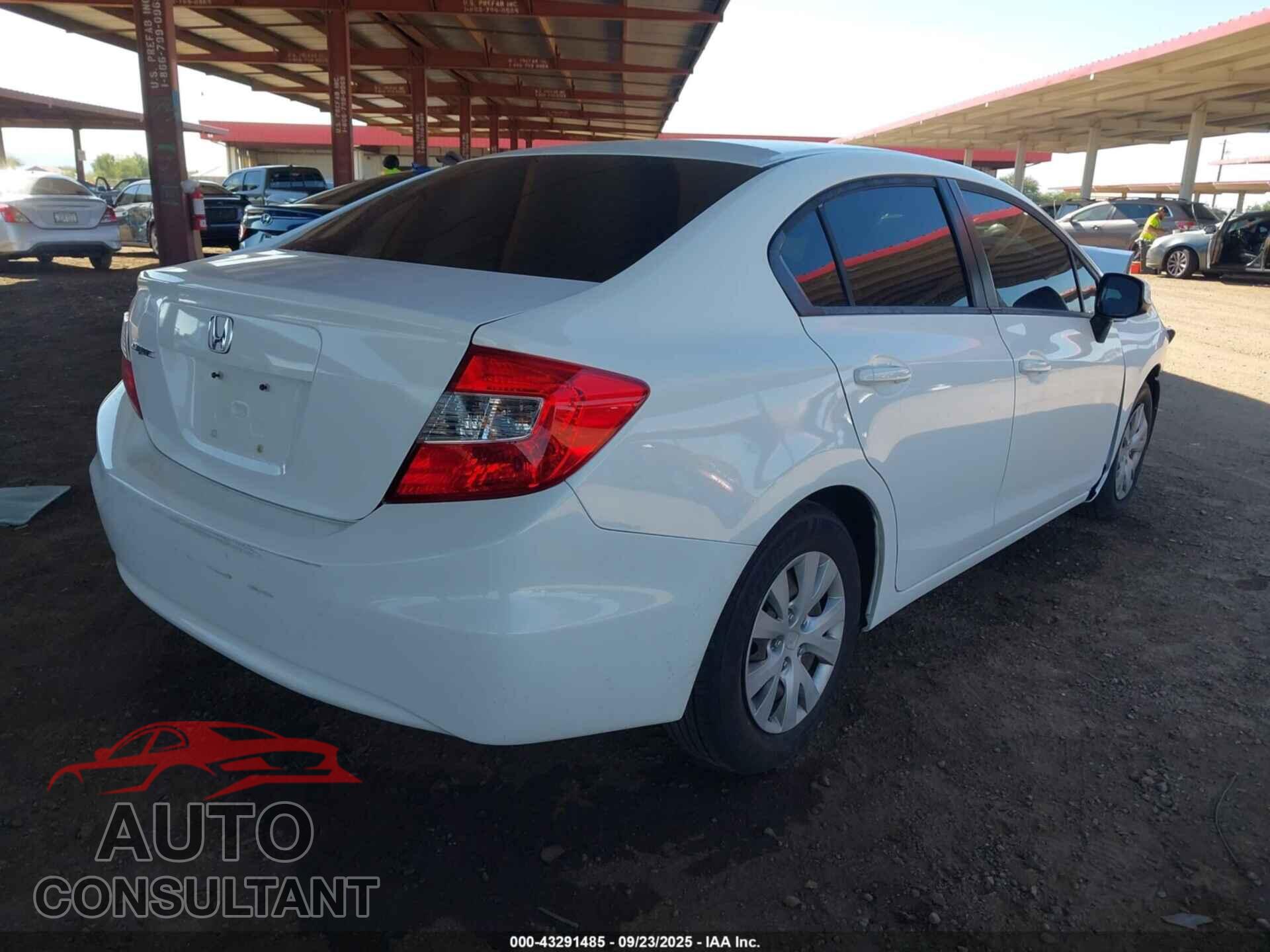 HONDA CIVIC 2012 - 19XFB2F55CE369631