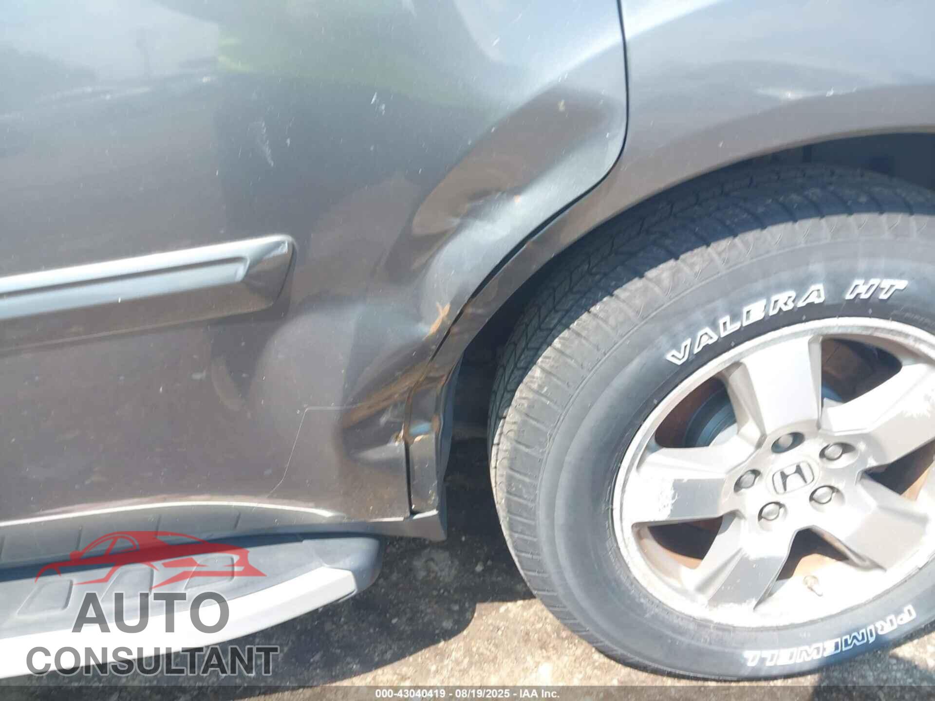 HONDA PILOT 2011 - 5FNYF4H57BB035762
