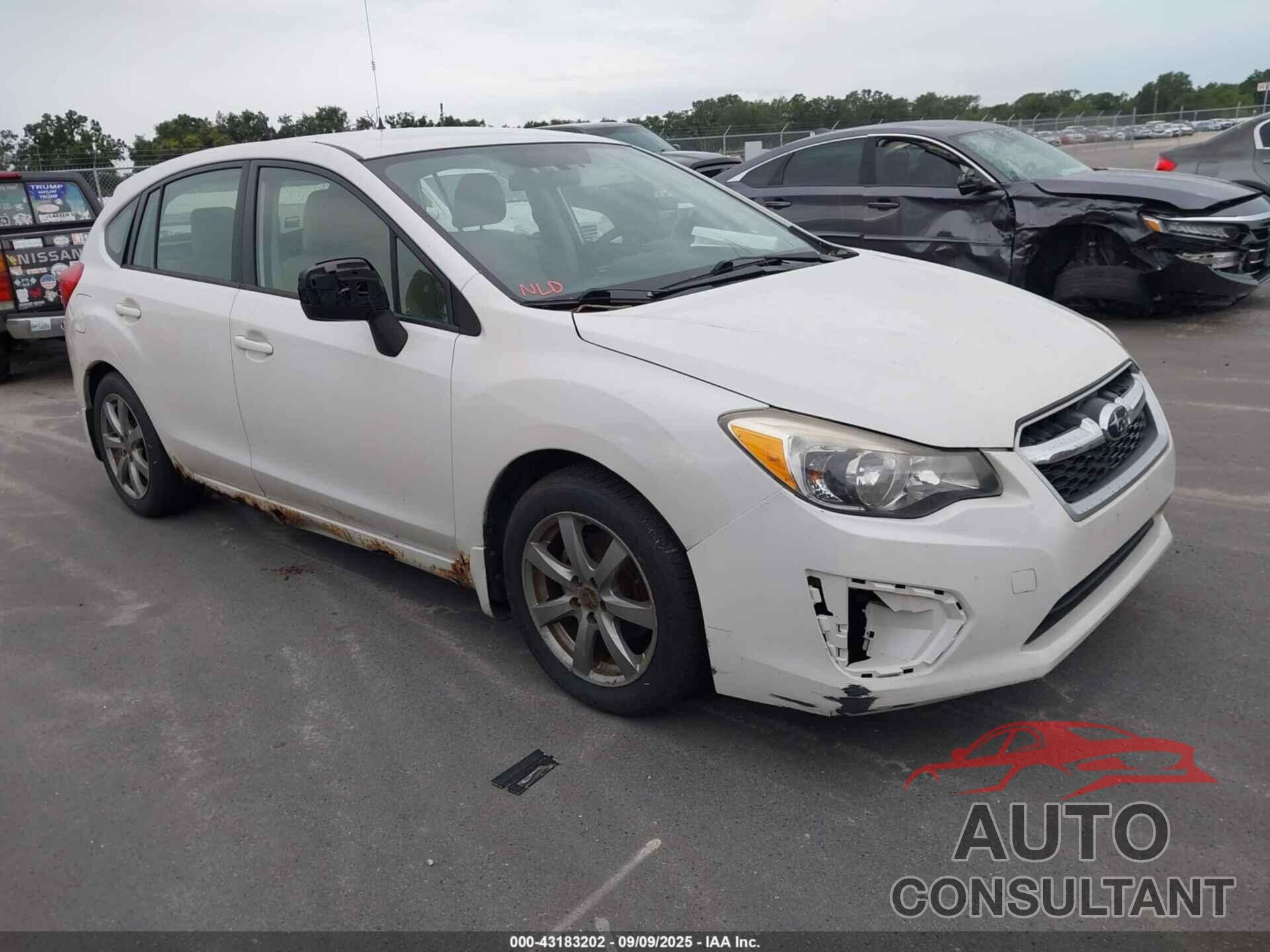 SUBARU IMPREZA 2012 - JF1GPAC62CH209199