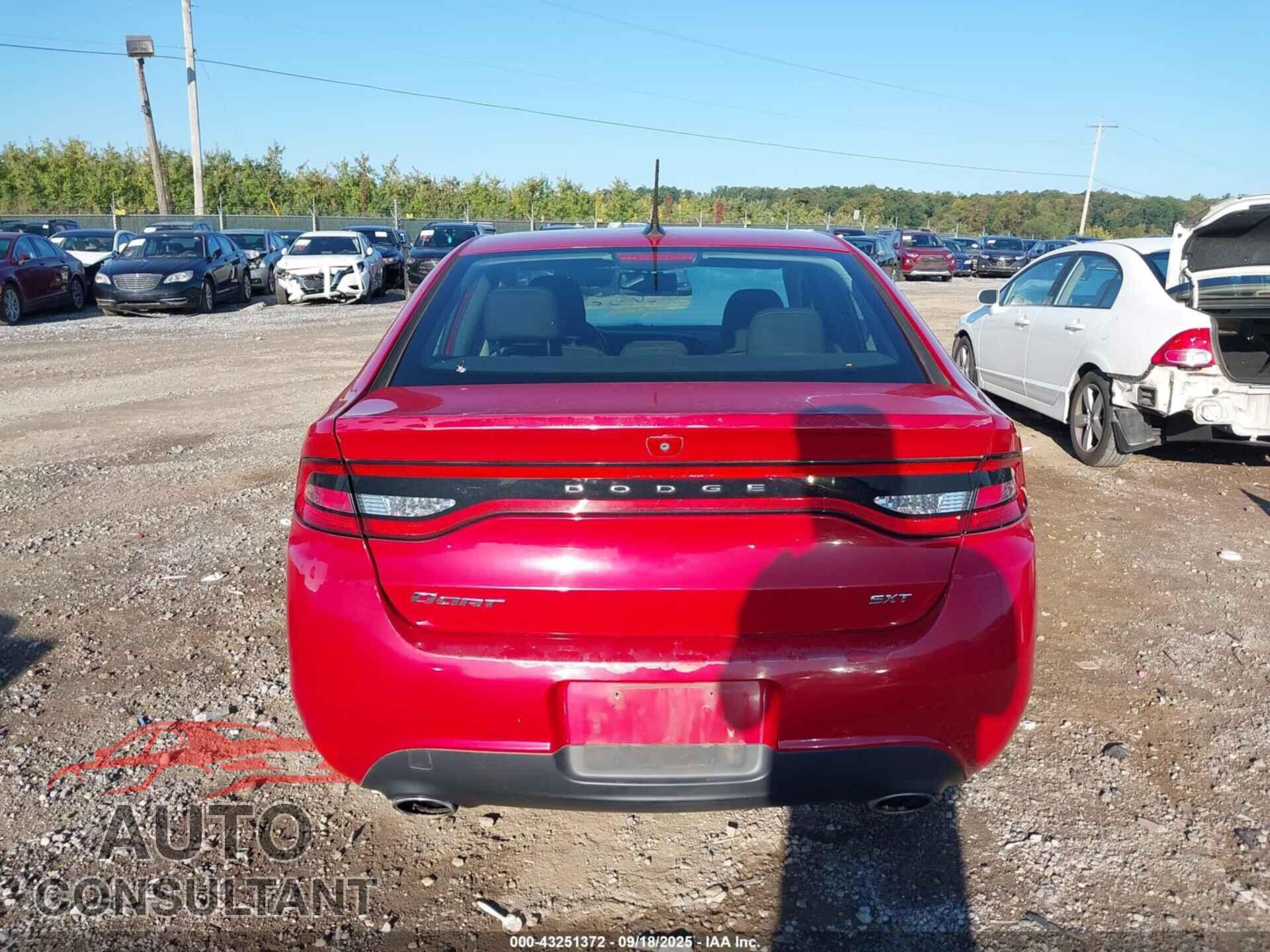DODGE DART 2013 - 1C3CDFBA4DD322931