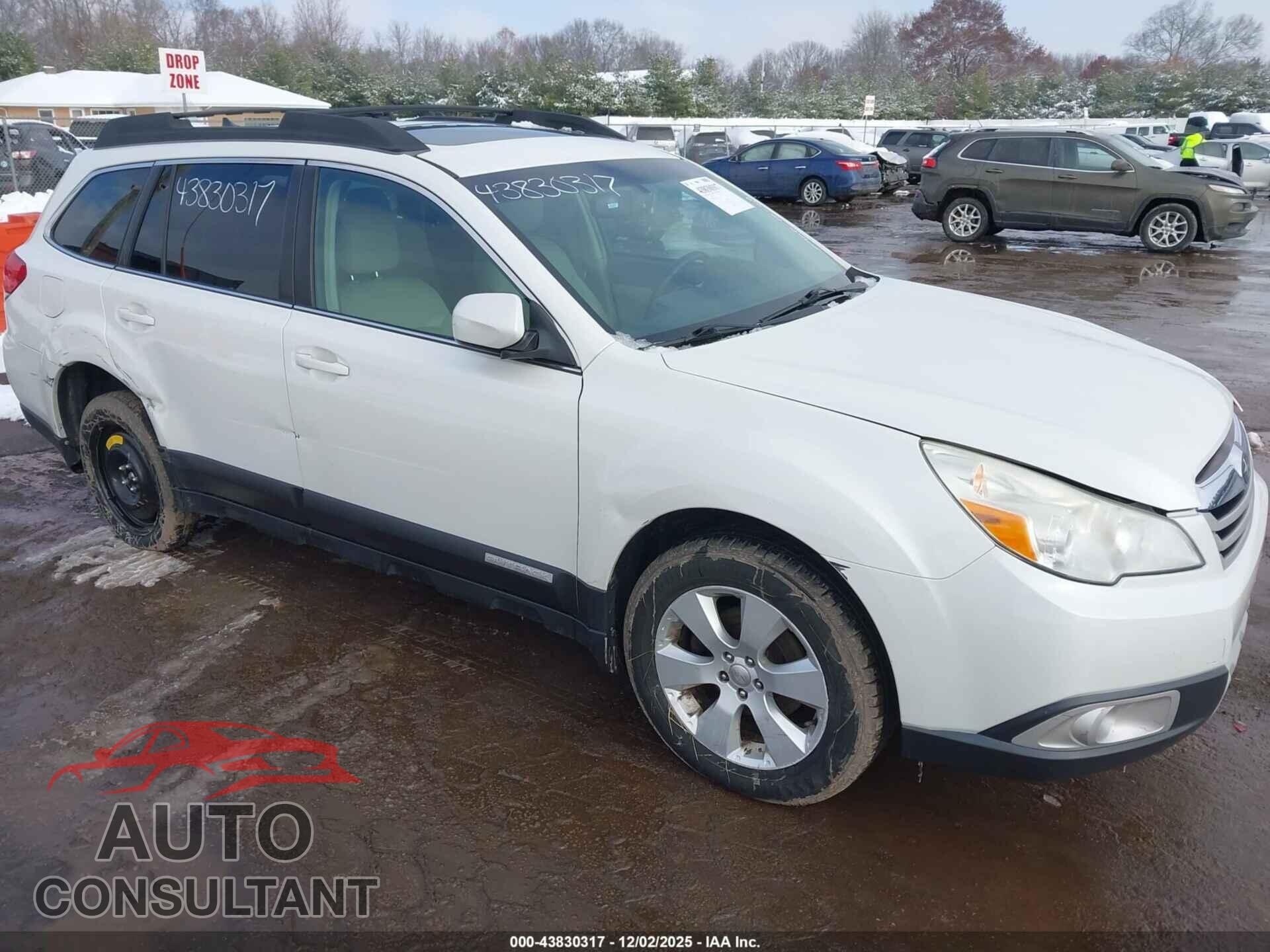 SUBARU OUTBACK 2011 - 4S4BRCKC8B3379558