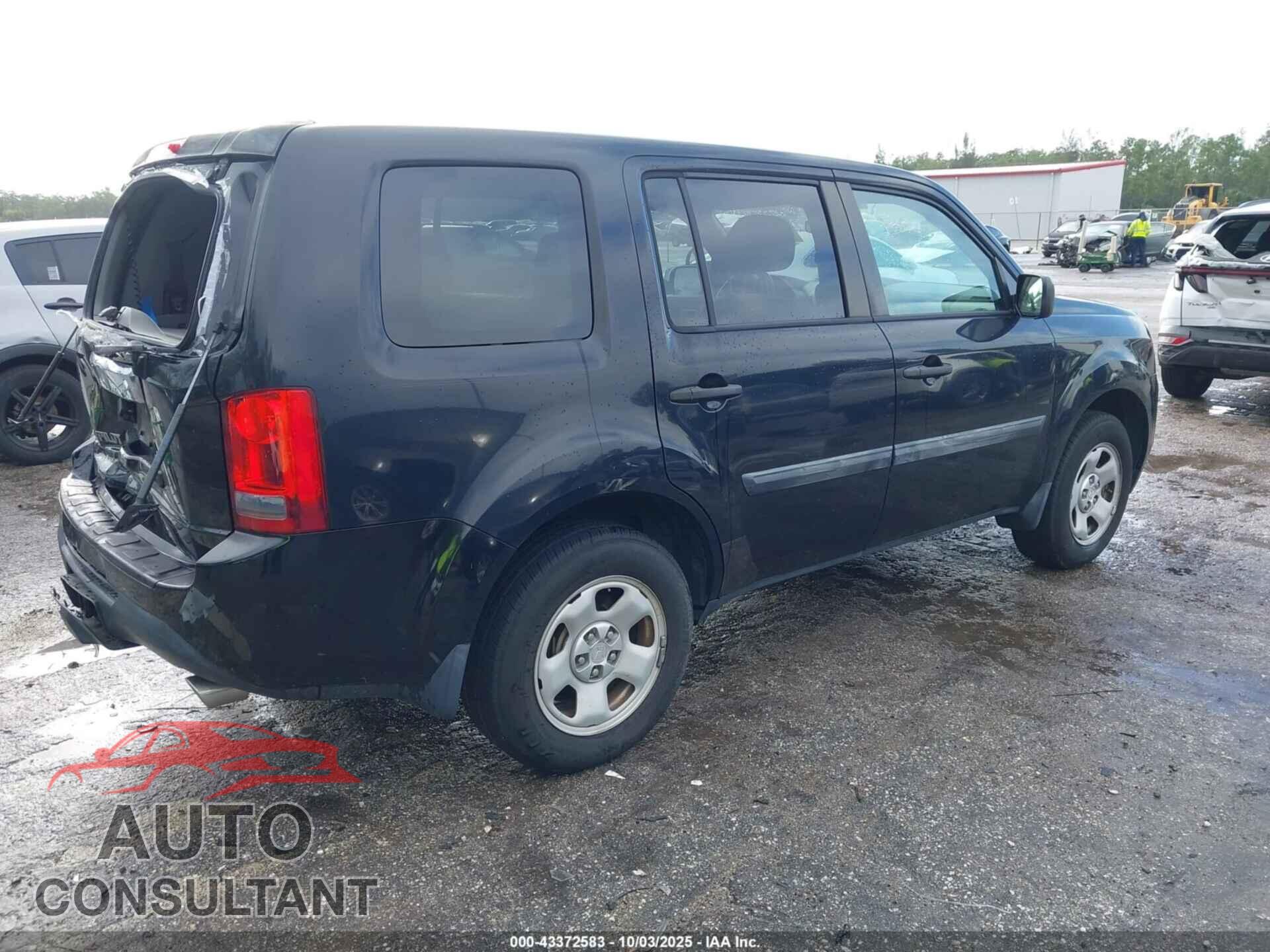 HONDA PILOT 2013 - 5FNYF3H2XDB034589