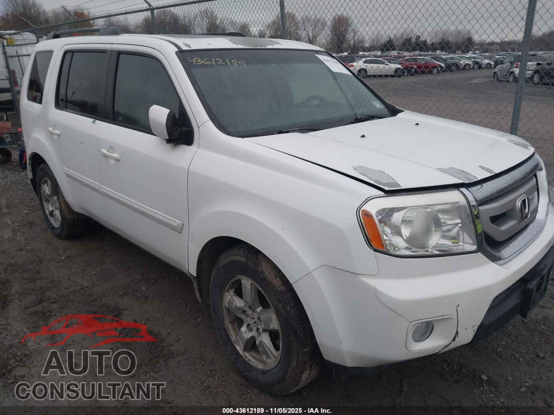 HONDA PILOT 2011 - 5FNYF4H59BB067130