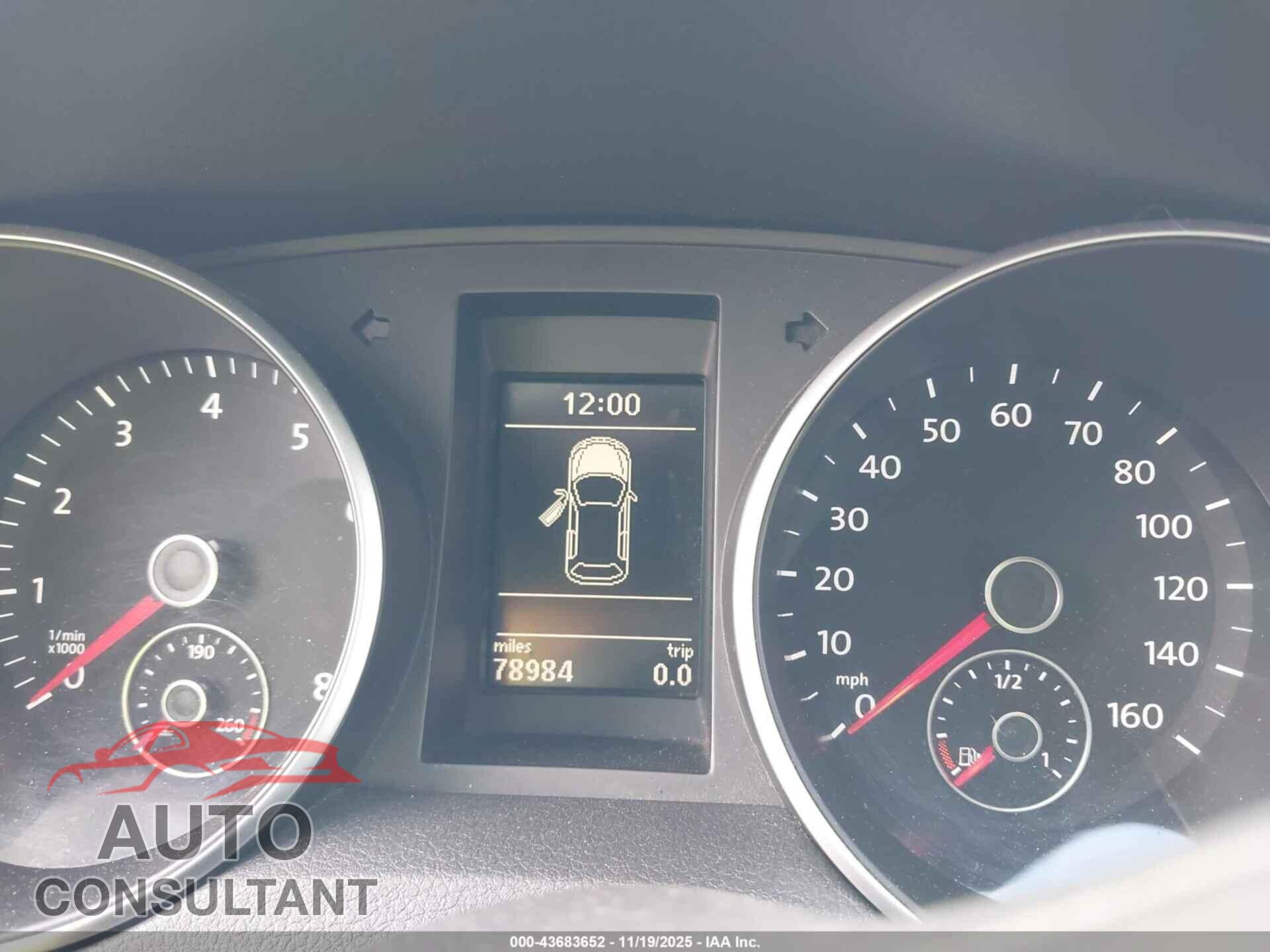 VOLKSWAGEN GOLF 2012 - WVWDB7AJ9CW276724