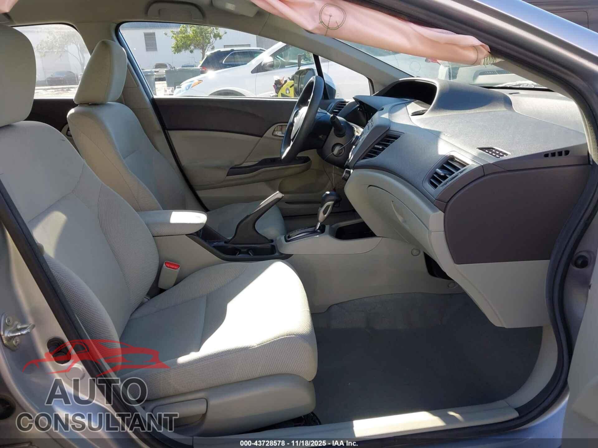 HONDA CIVIC 2012 - 19XFB2F59CE348524