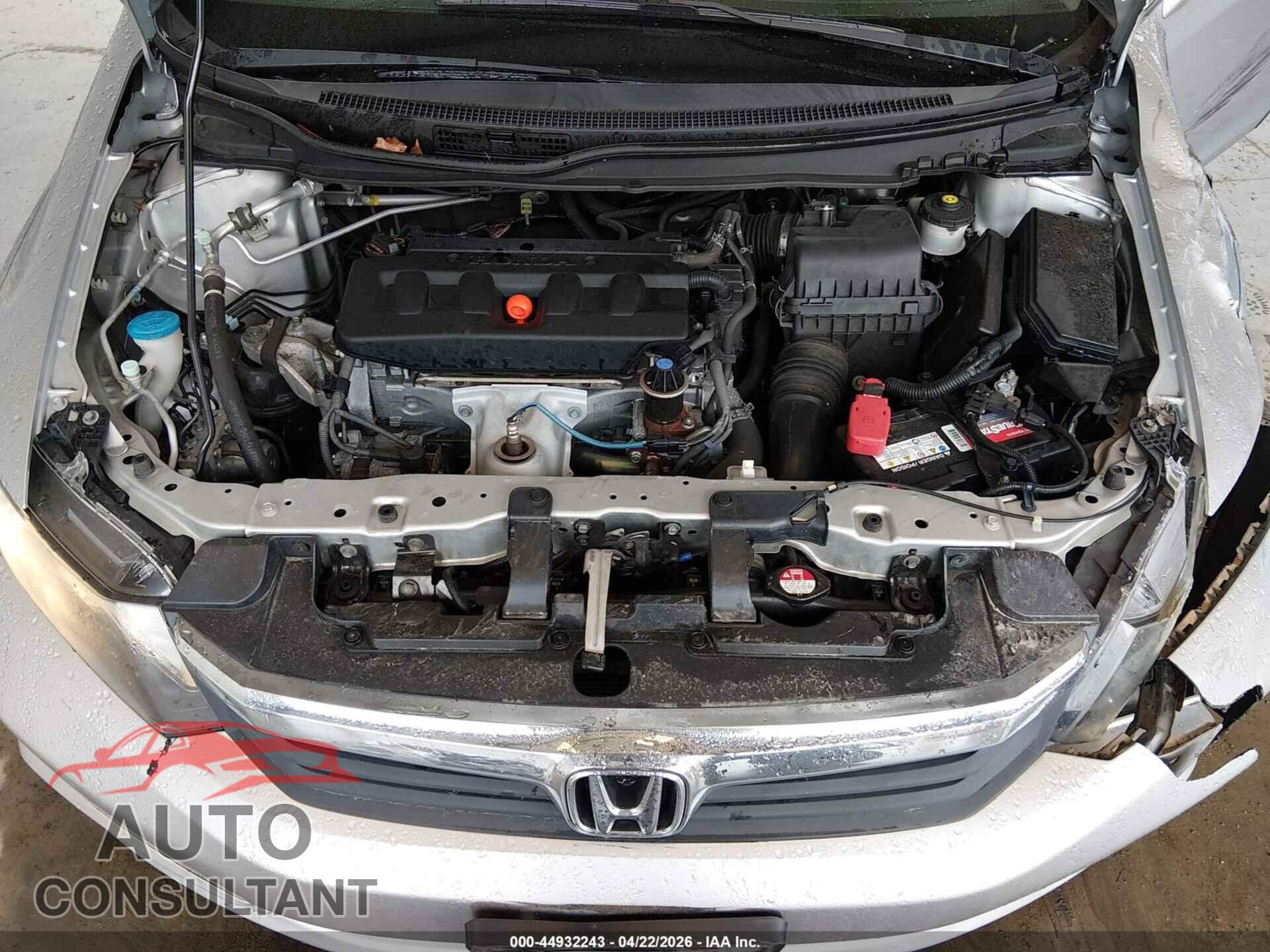 HONDA CIVIC 2012 - 19XFB2F86CE314986