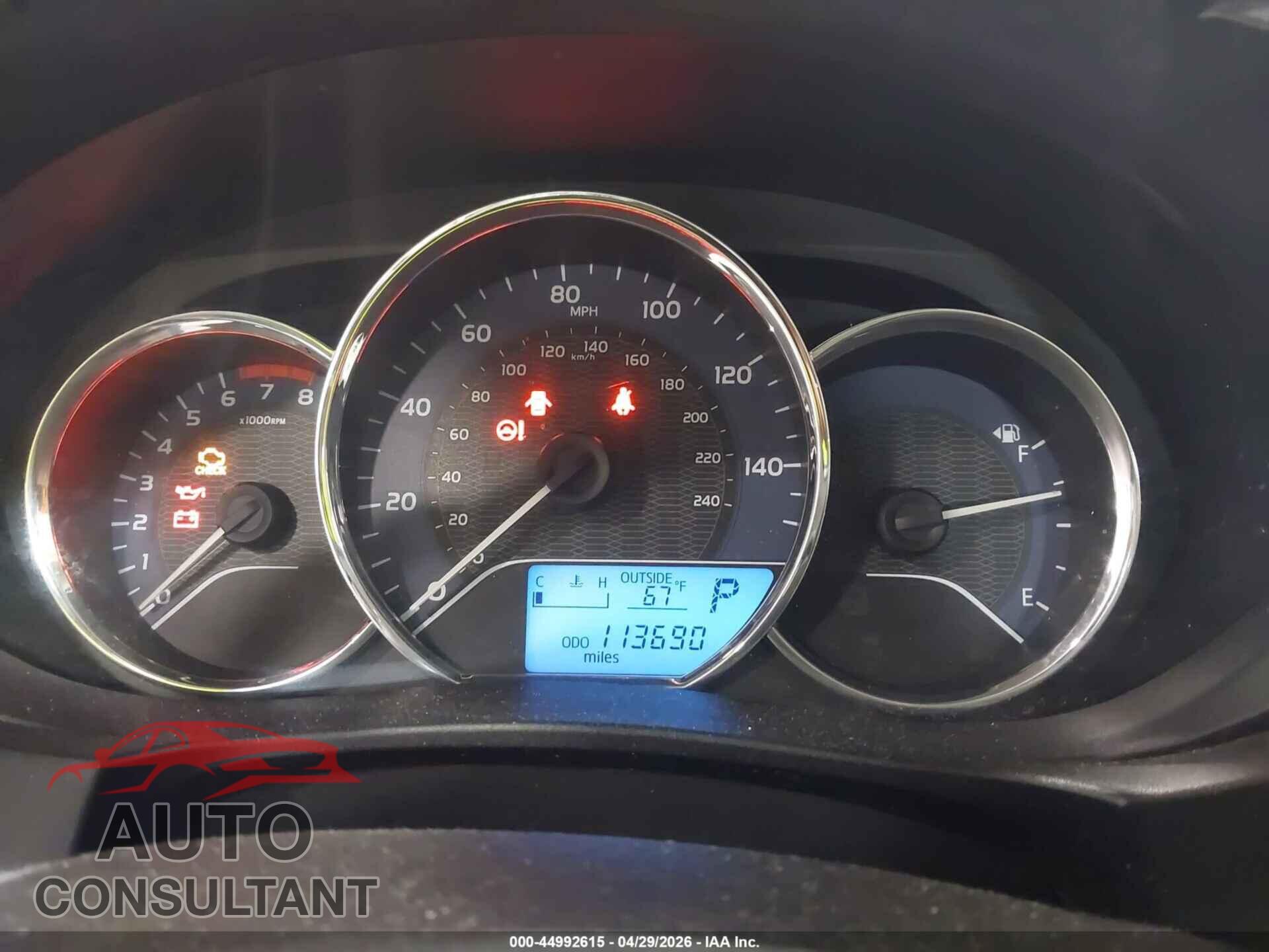 TOYOTA COROLLA 2014 - 5YFBPRHE7EP048357