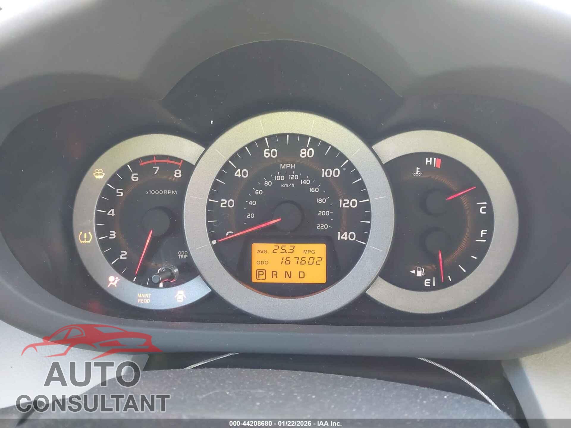 TOYOTA RAV4 2012 - 2T3BF4DV7CW257502