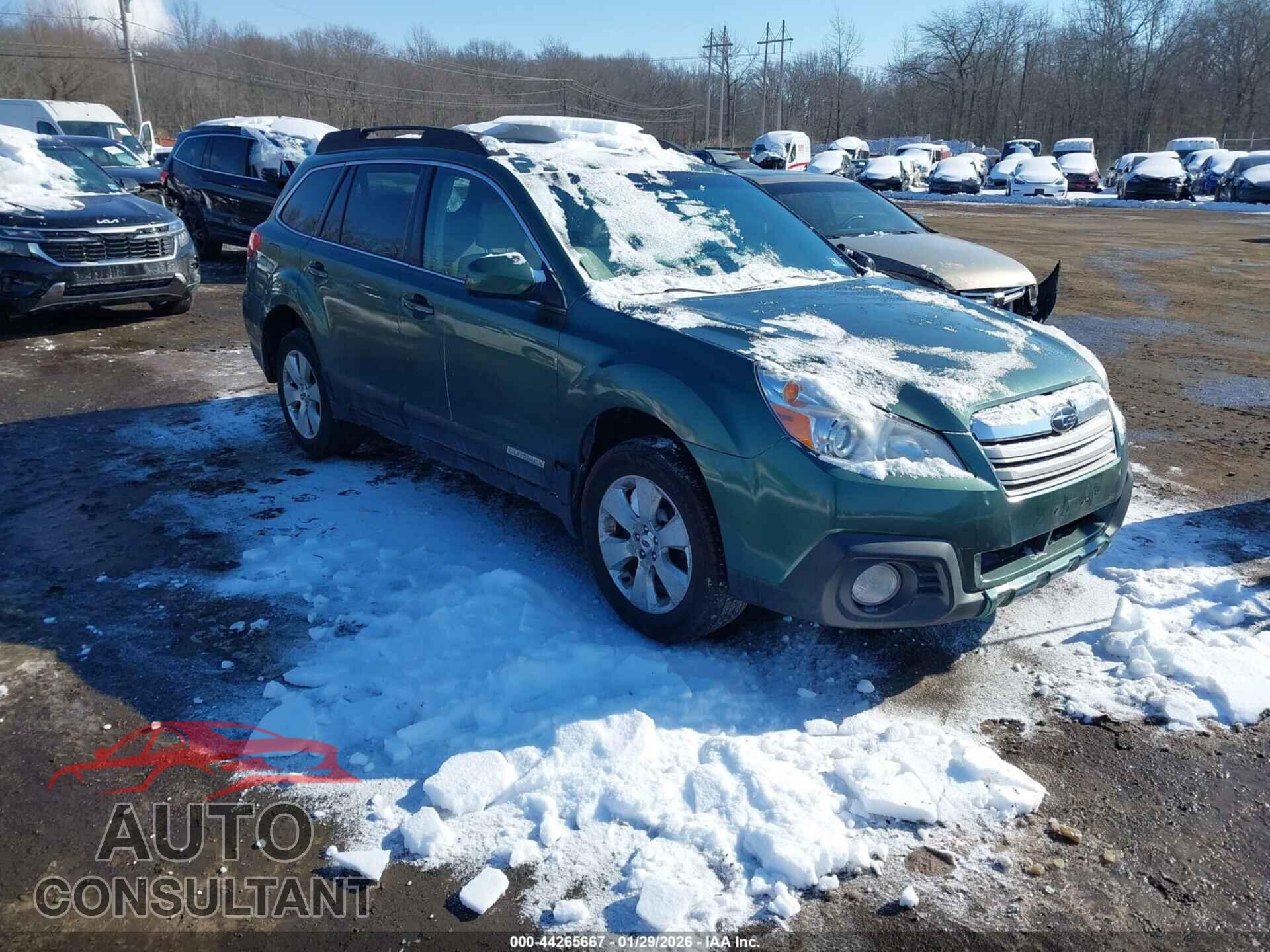 SUBARU OUTBACK 2012 - 4S4BRBKC7C3290365