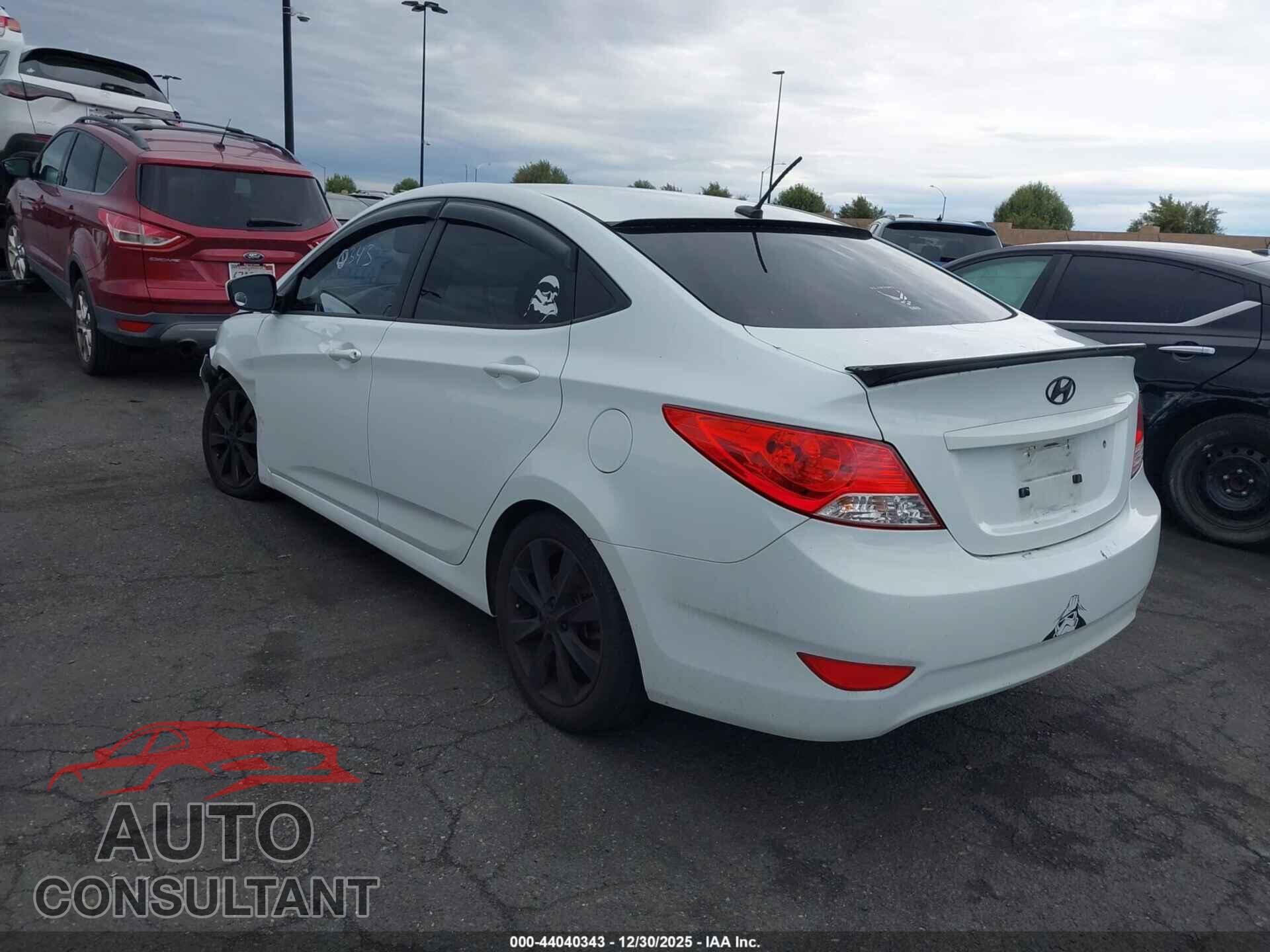 HYUNDAI ACCENT 2012 - KMHCU4AE6CU121725
