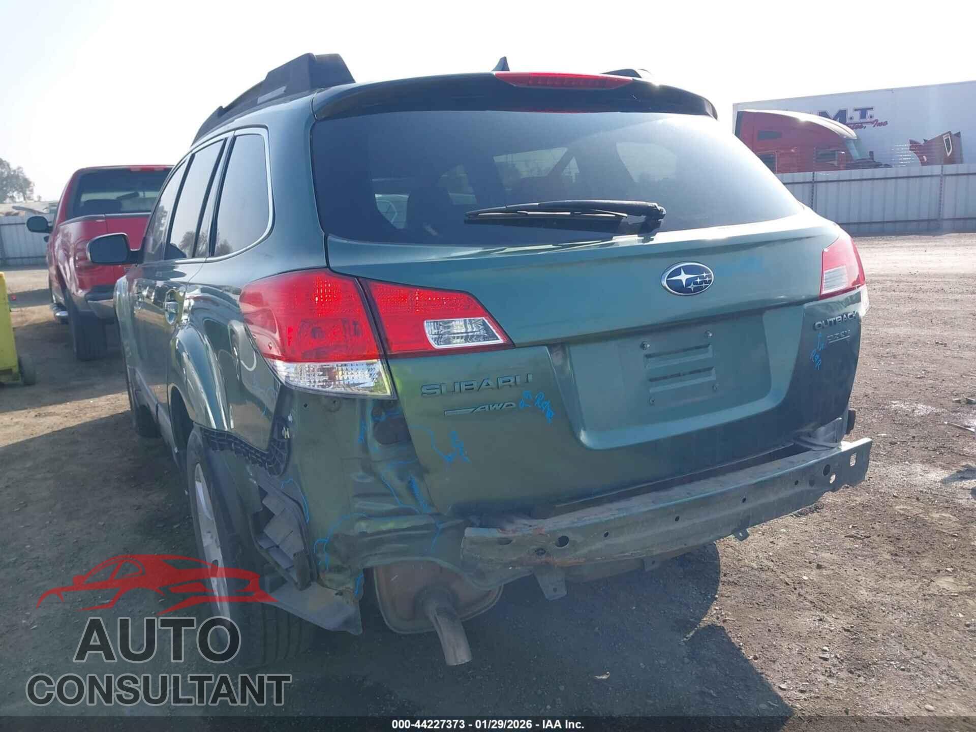 SUBARU OUTBACK 2012 - 4S4BRBFC2C3236143