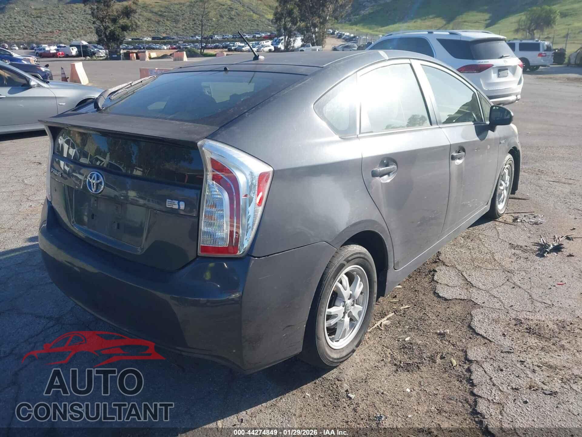 TOYOTA PRIUS 2012 - JTDKN3DU8C5390586