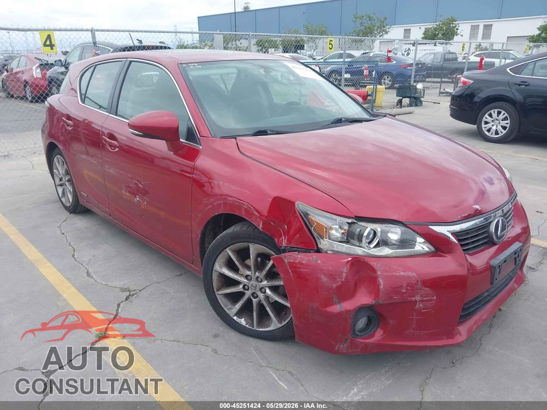LEXUS CT 200H 2013 - JTHKD5BH2D2170527