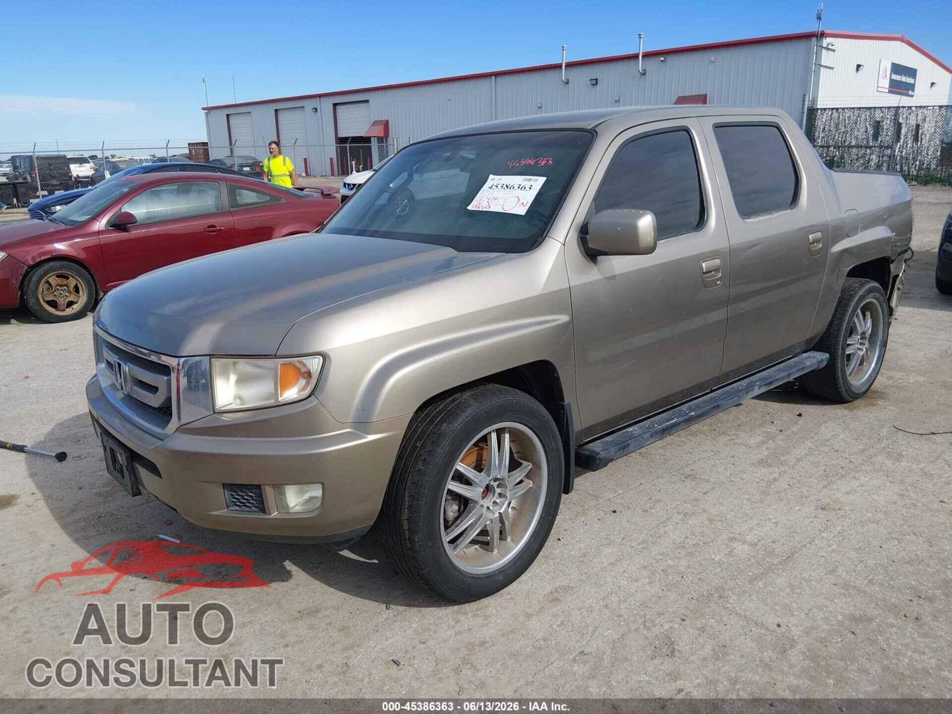 HONDA RIDGELINE 2009 - 5FPYK16499B109351
