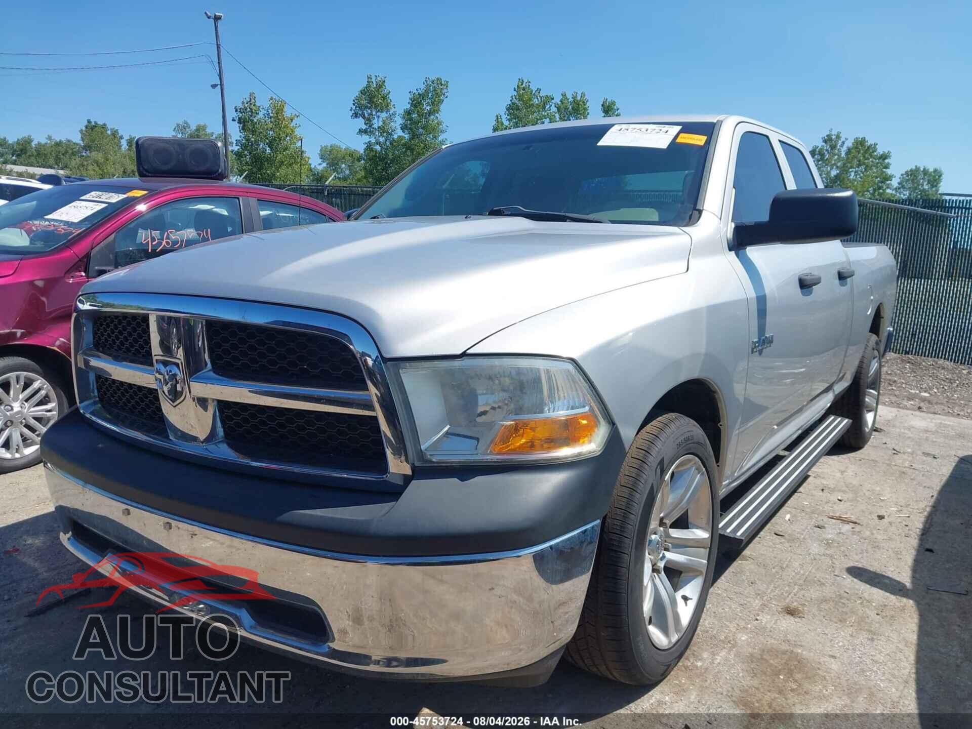 DODGE RAM 1500 2010 - 1D7RB1GP8AS179541