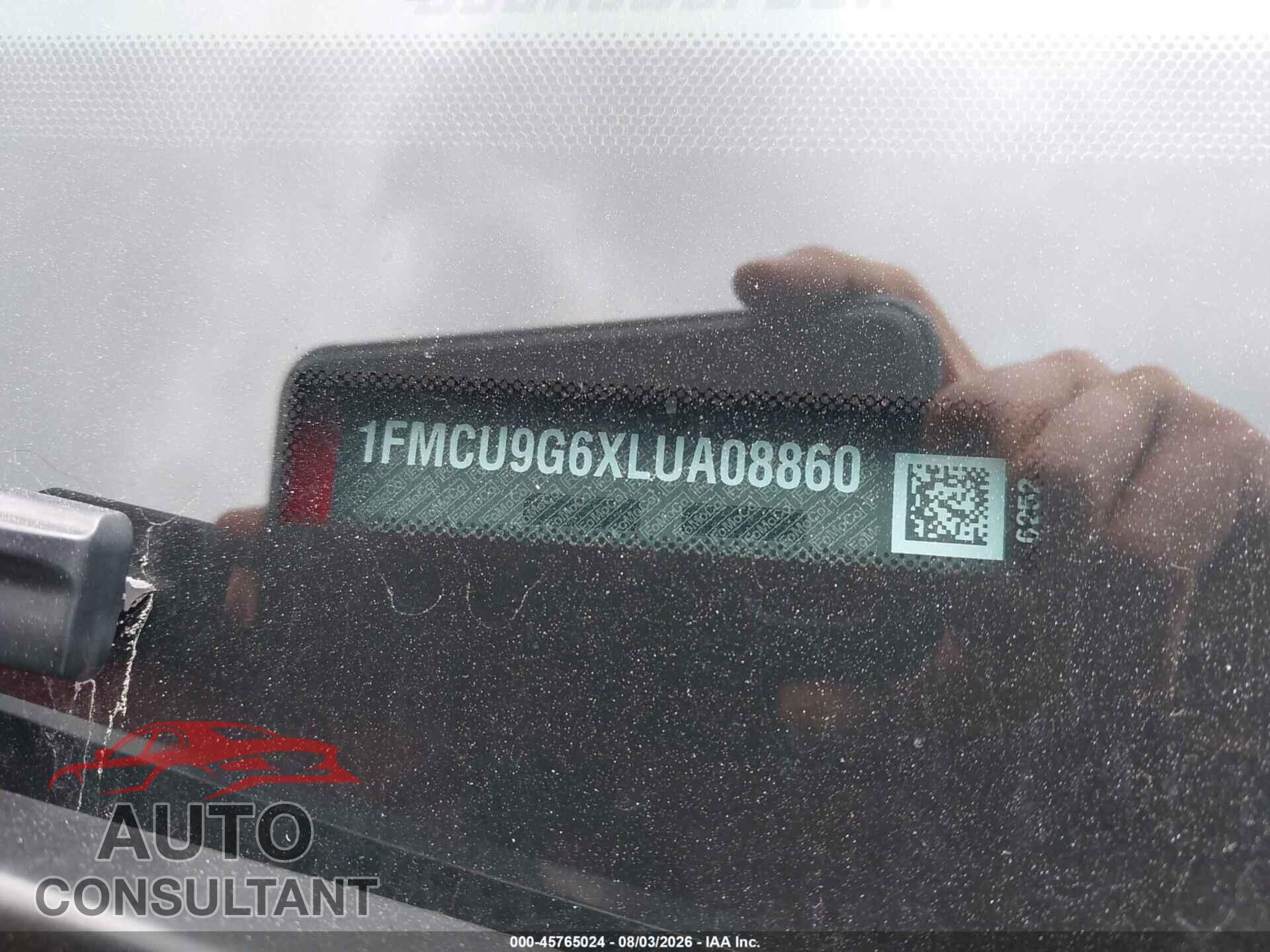 FORD ESCAPE 2020 - 1FMCU9G6XLUA08860