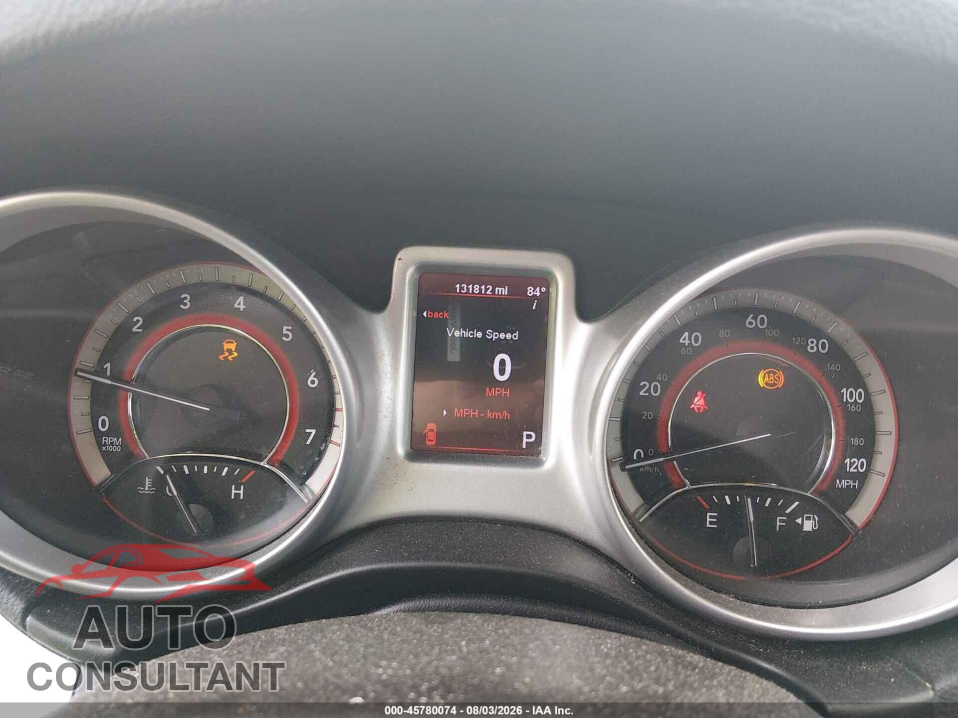 DODGE JOURNEY 2012 - 3C4PDCAB8CT262389