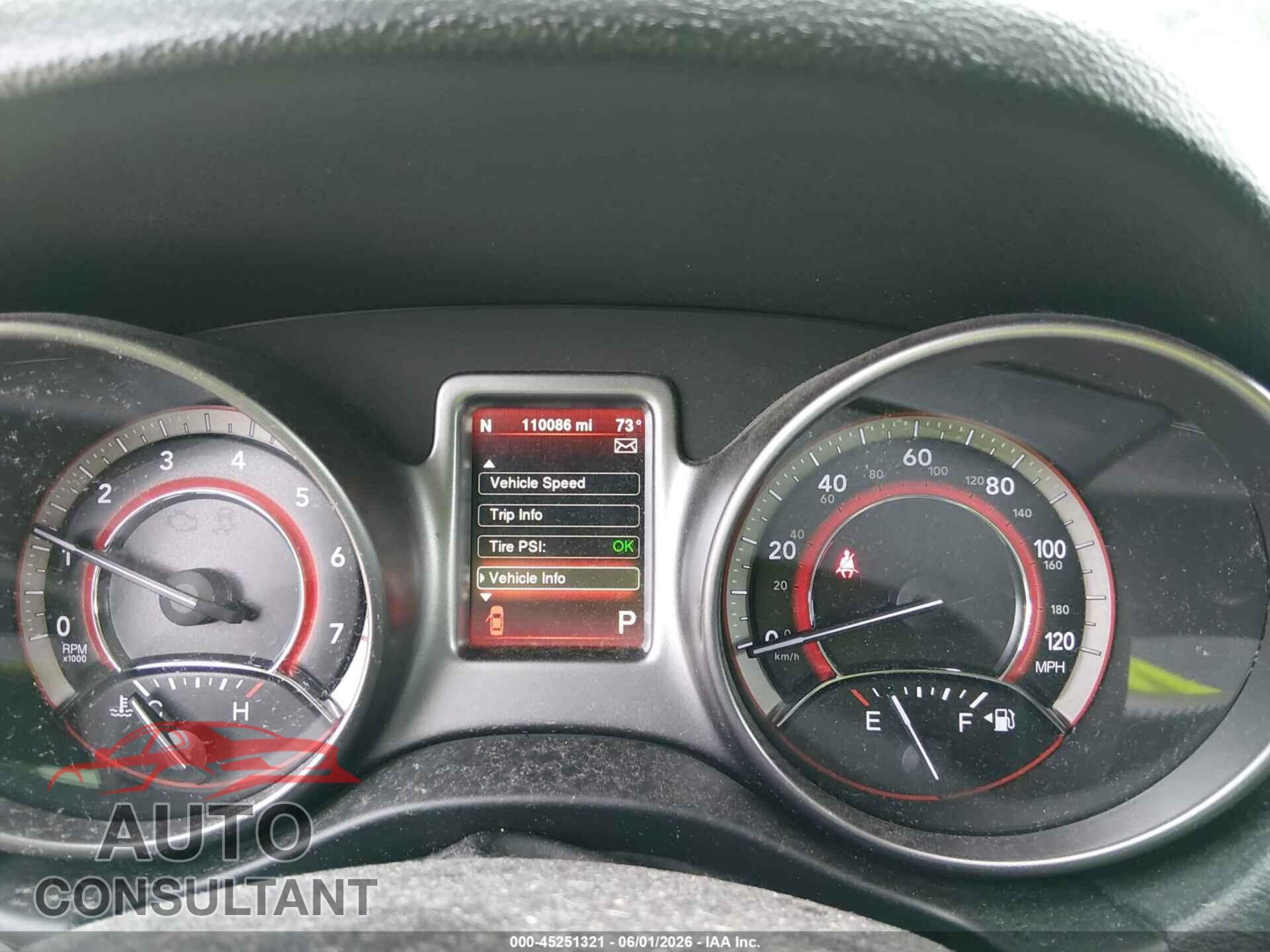 DODGE JOURNEY 2015 - 3C4PDDGG9FT740137