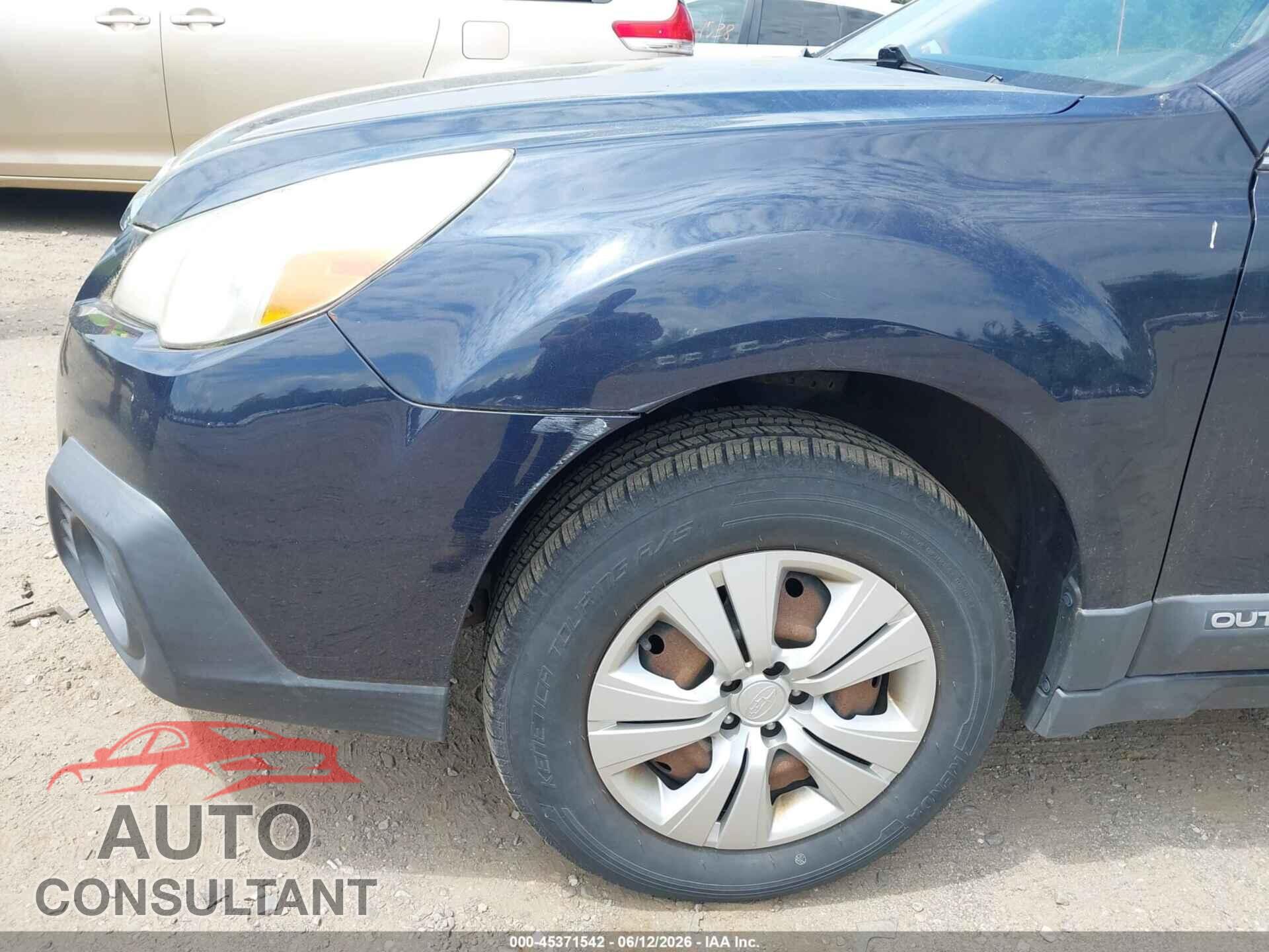SUBARU OUTBACK 2013 - 4S4BRBAC6D3245212