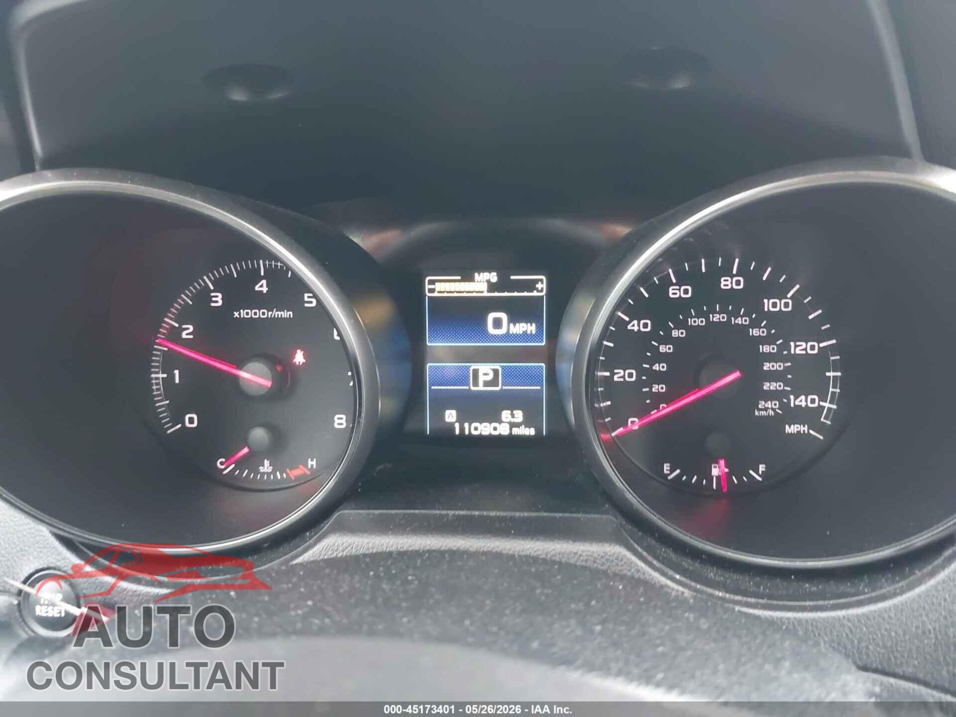 SUBARU OUTBACK 2017 - 4S4BSAAC9H3441276