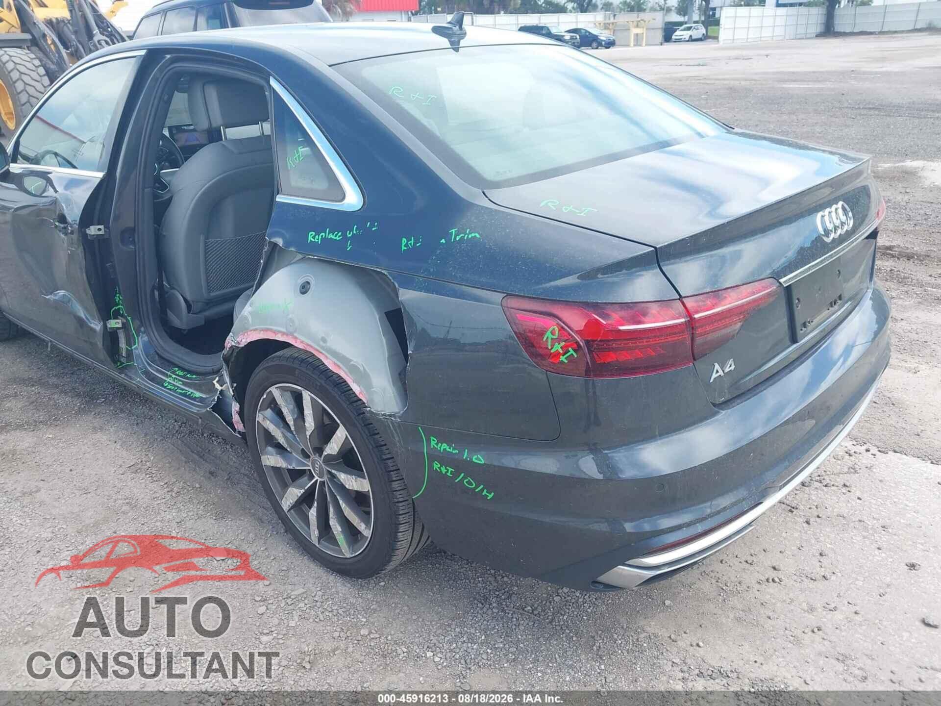 AUDI A4 2020 - WAUHMAF40LA040209