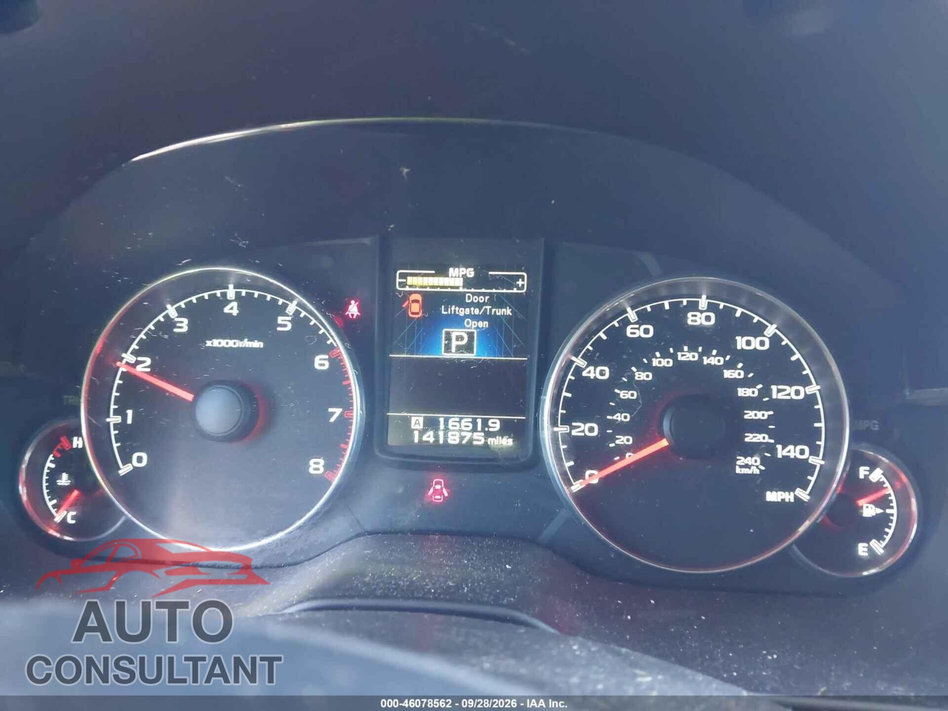 SUBARU OUTBACK 2013 - 4S4BRCKC2D3218691
