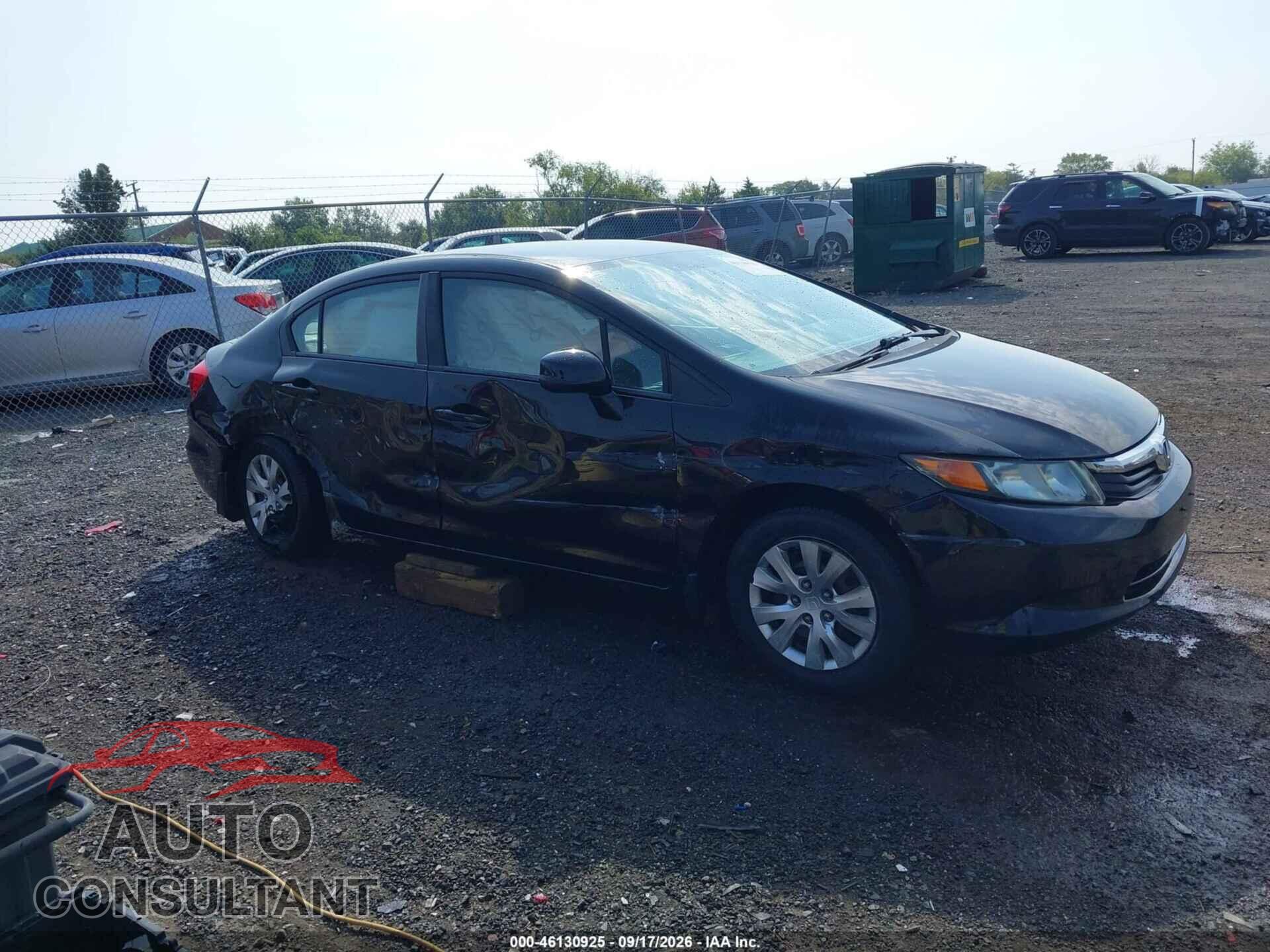 HONDA CIVIC 2012 - 19XFB2F59CE368949
