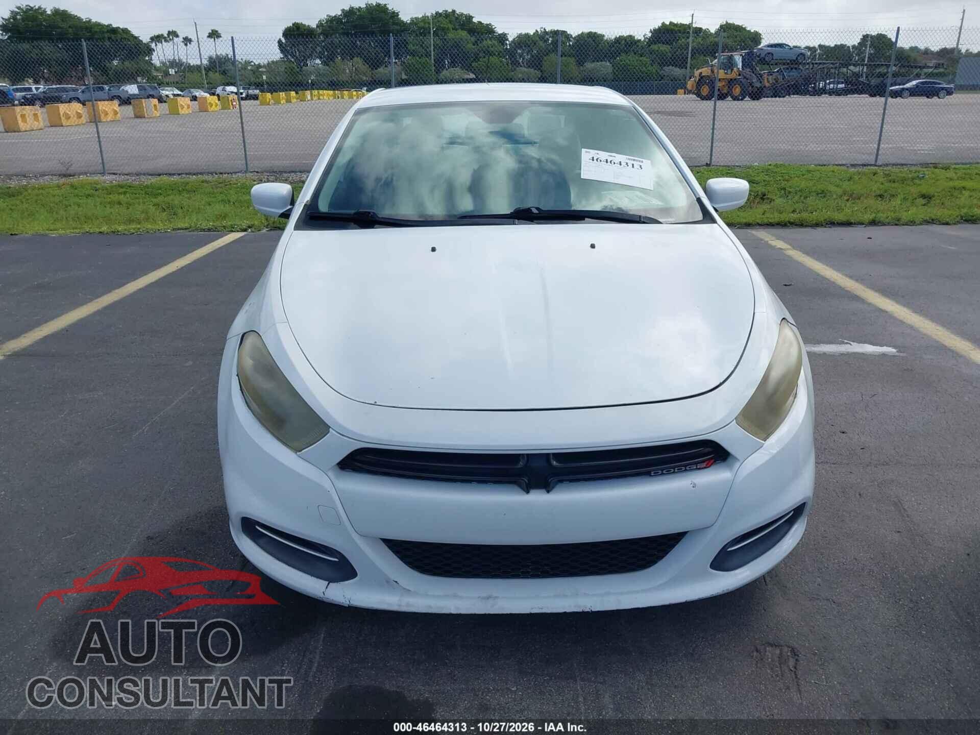 DODGE DART 2015 - 1C3CDFBB6FD211678