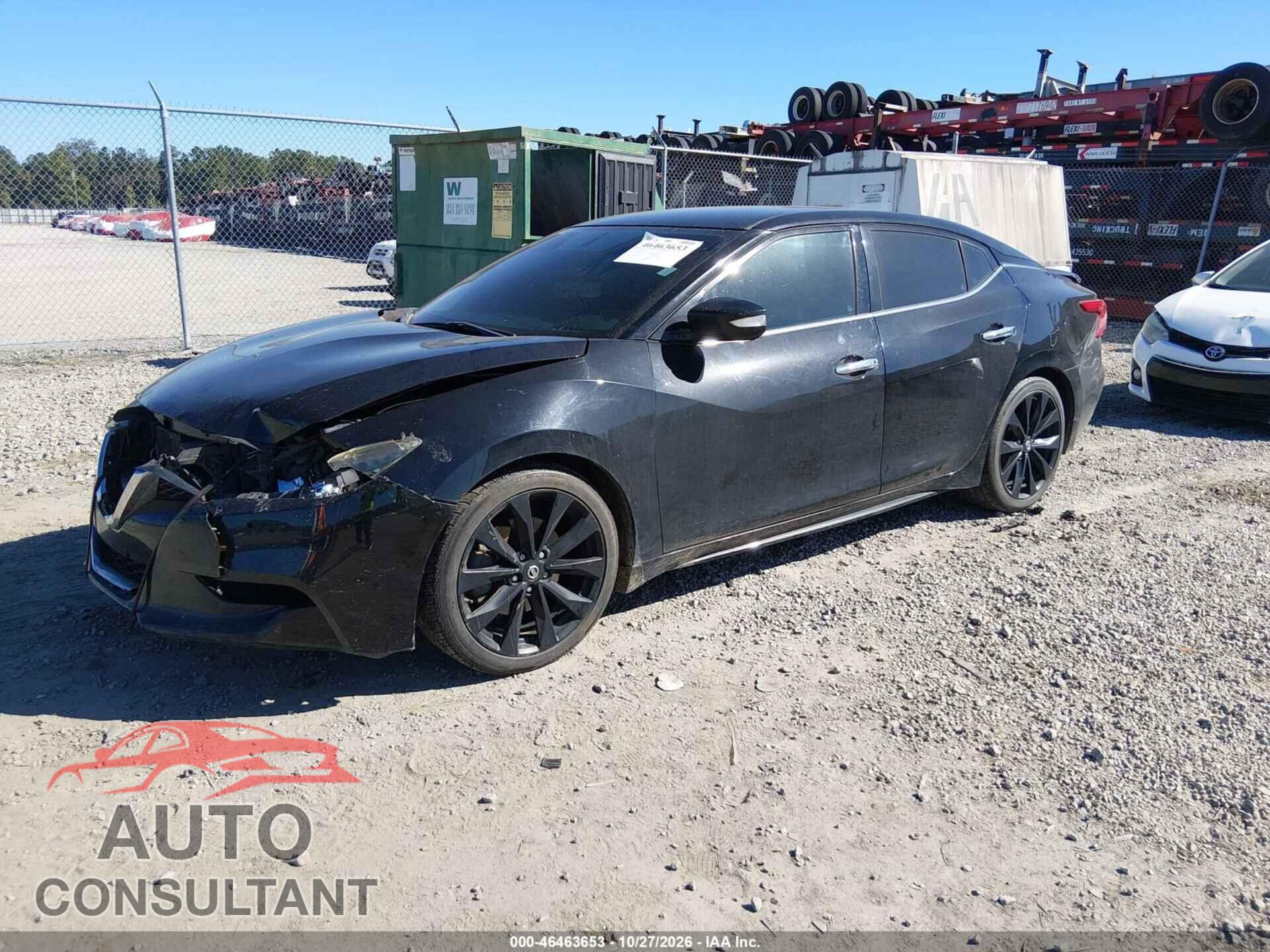 NISSAN MAXIMA 2017 - 1N4AA6AP4HC410073