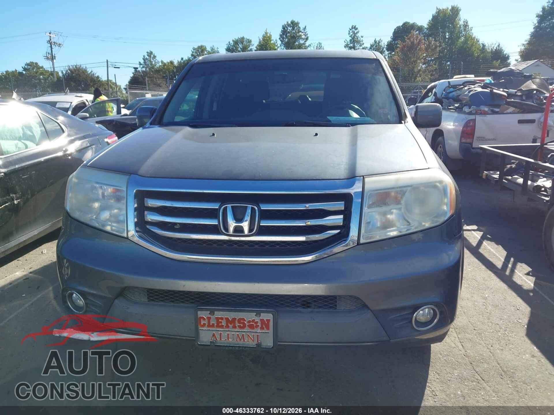 HONDA PILOT 2012 - 5FNYF4H73CB058894