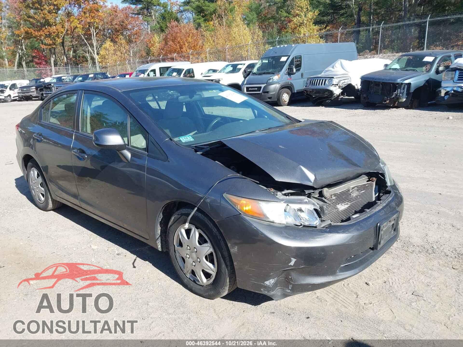 HONDA CIVIC 2012 - 2HGFB2F53CH333961