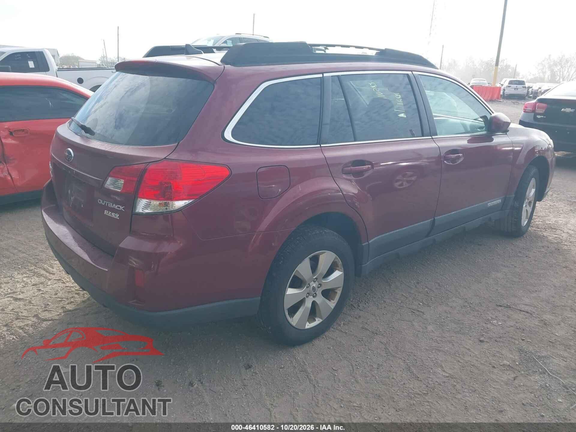 SUBARU OUTBACK 2011 - 4S4BRBKC1B3437620