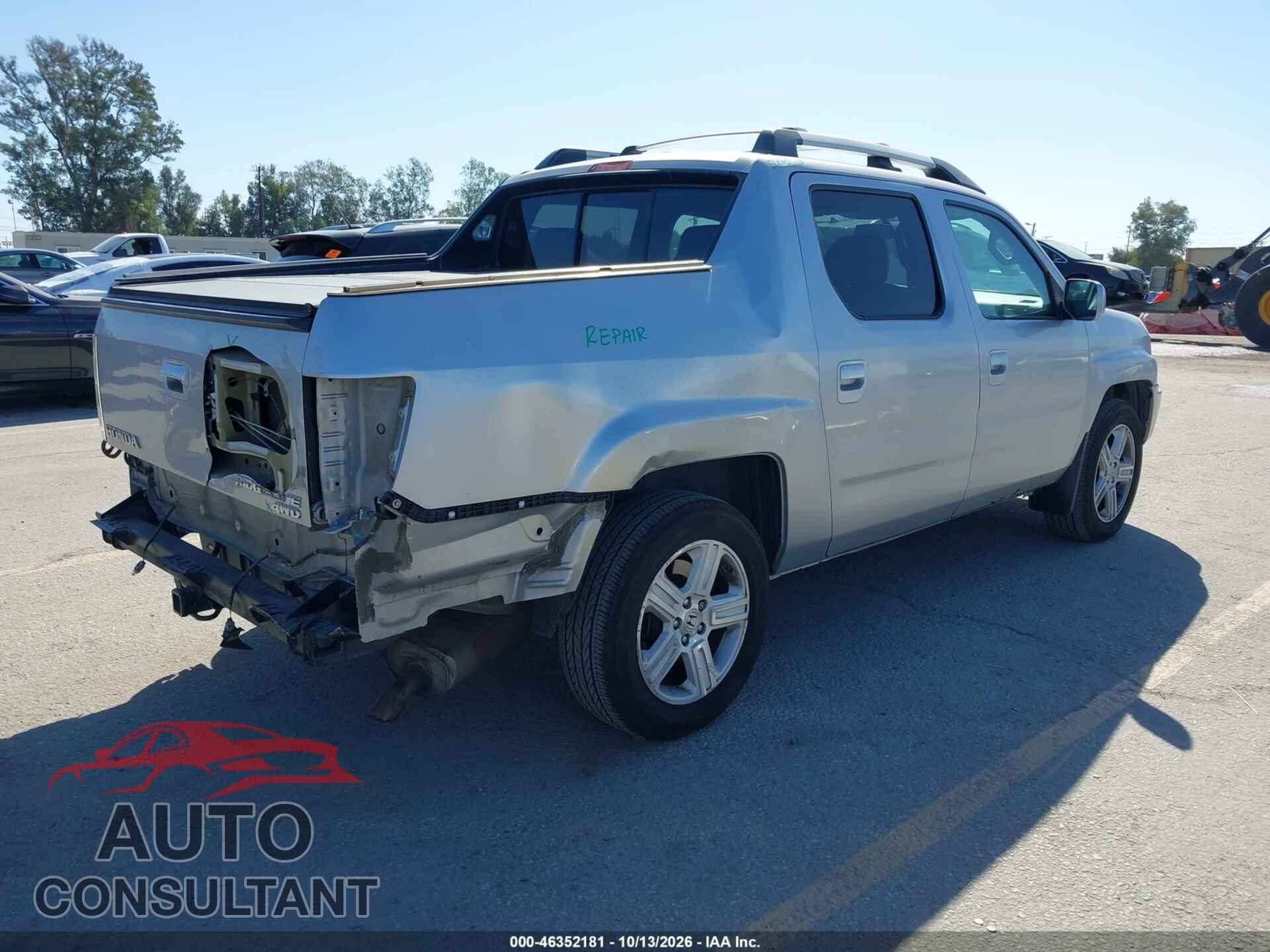 HONDA RIDGELINE 2013 - 5FPYK1F58DB015639