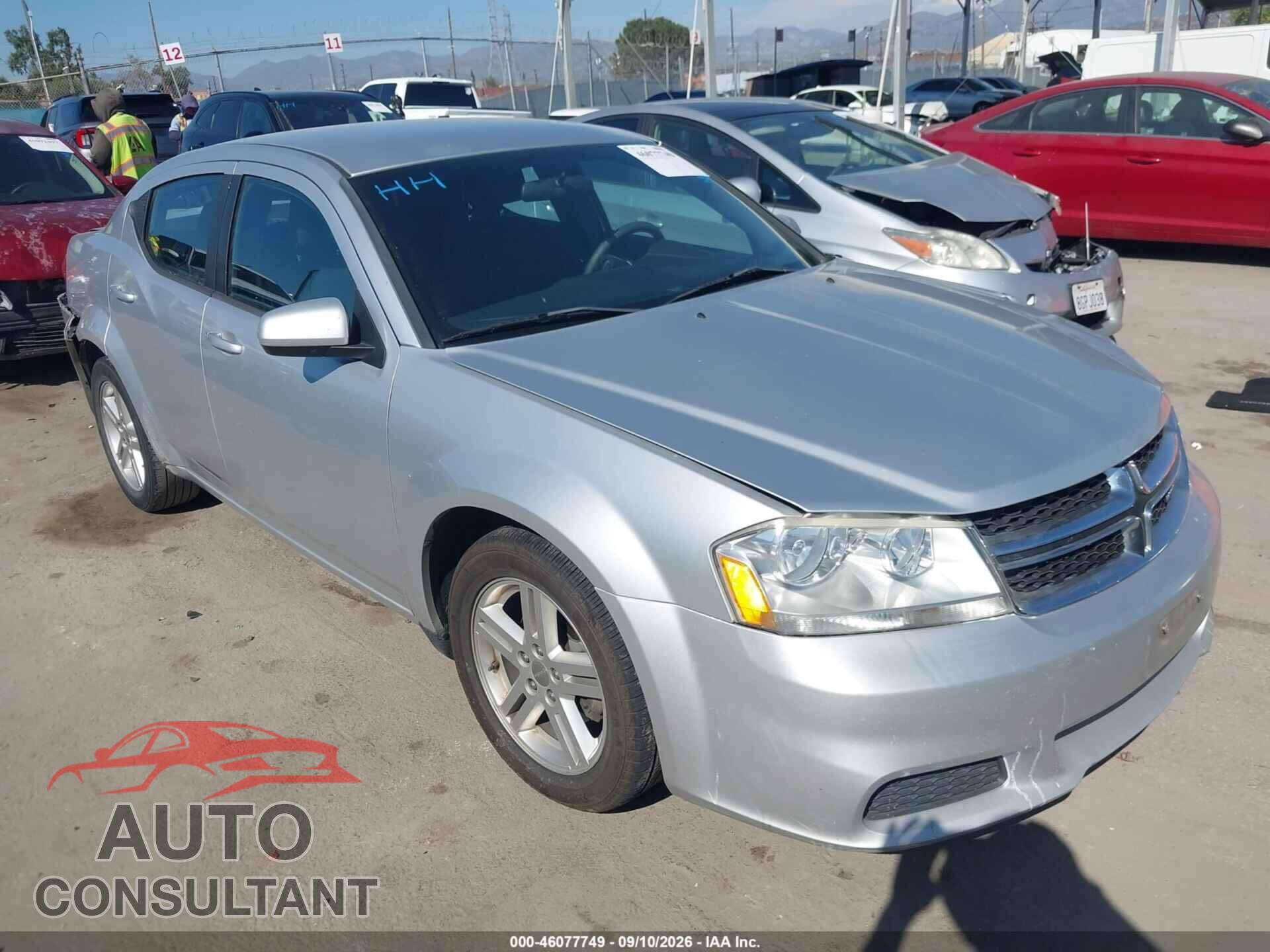DODGE AVENGER 2012 - 1C3CDZCB4CN235211