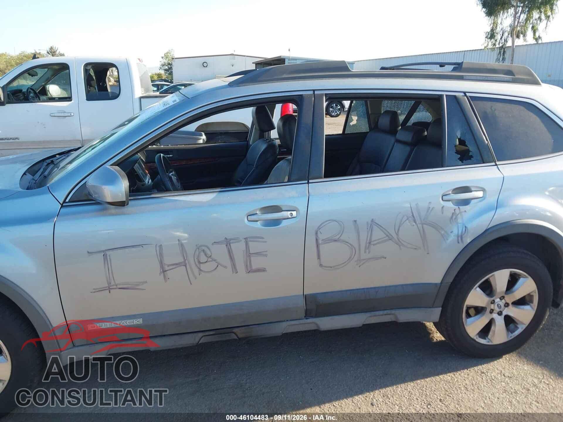 SUBARU OUTBACK 2012 - 4S4BRDLC2C2201964