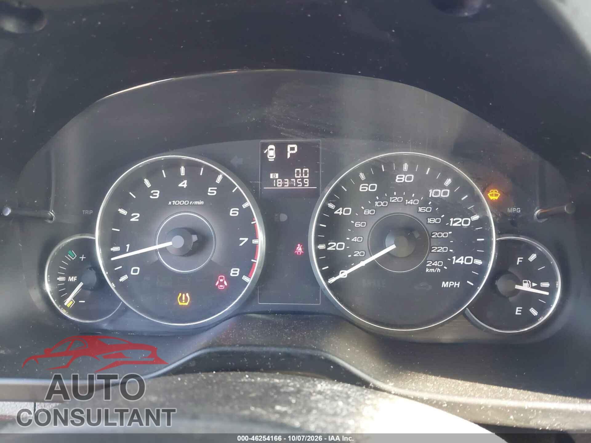 SUBARU OUTBACK 2011 - 4S4BRCKC8B3337214