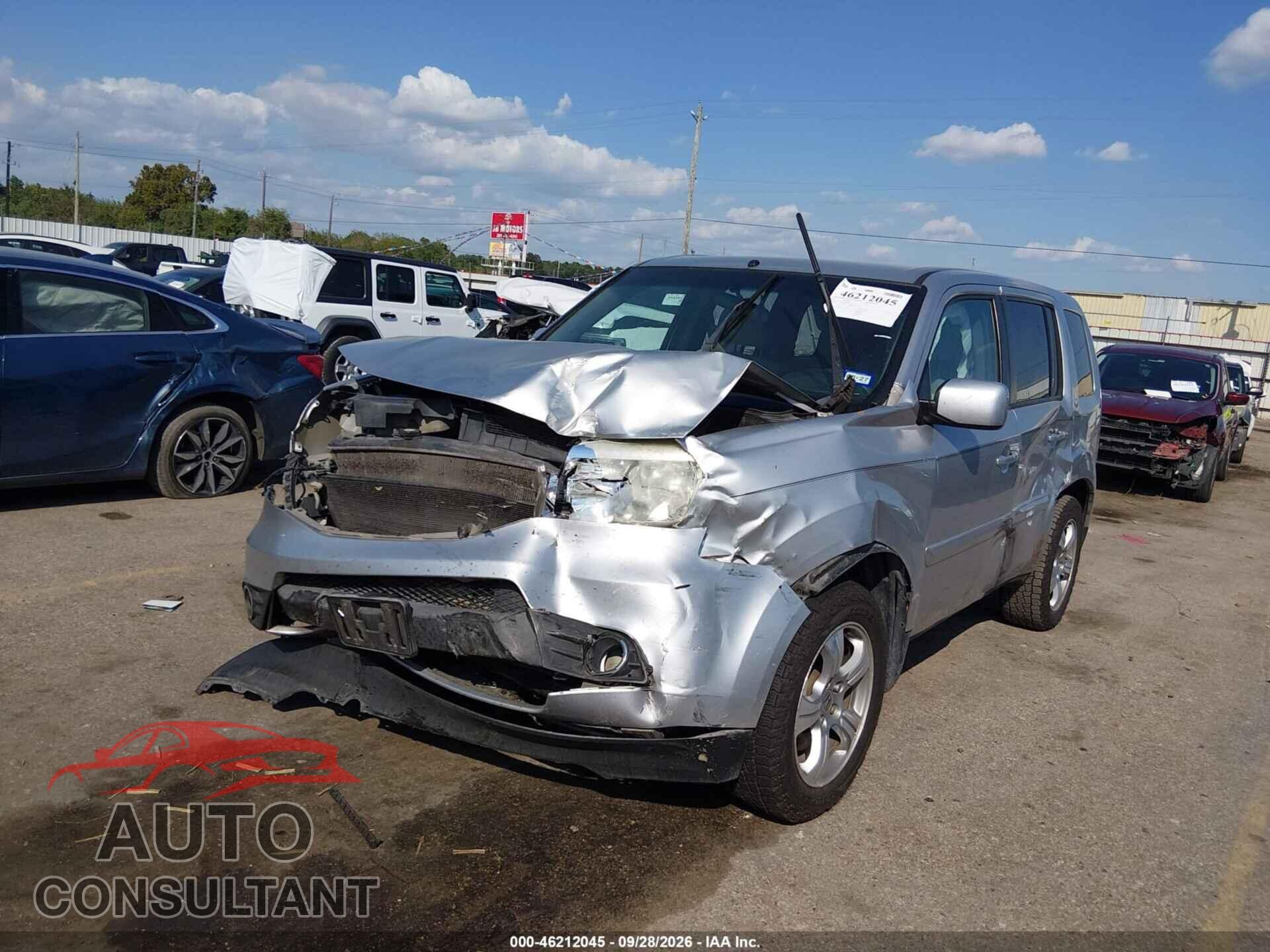 HONDA PILOT 2013 - 5FNYF3H42DB043093