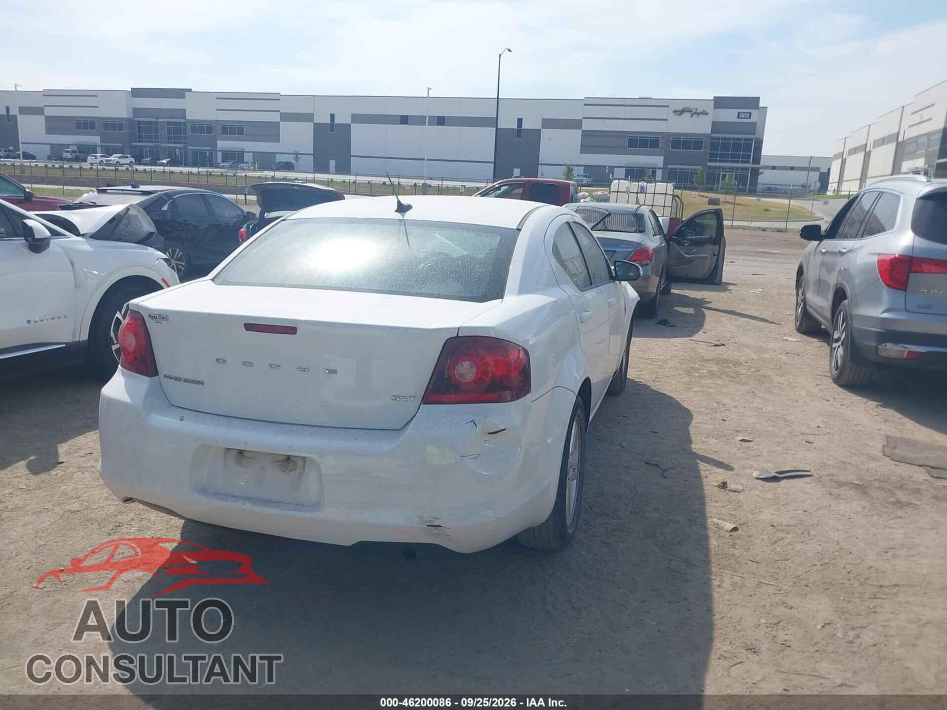 DODGE AVENGER 2013 - 1C3CDZCB3DN567979