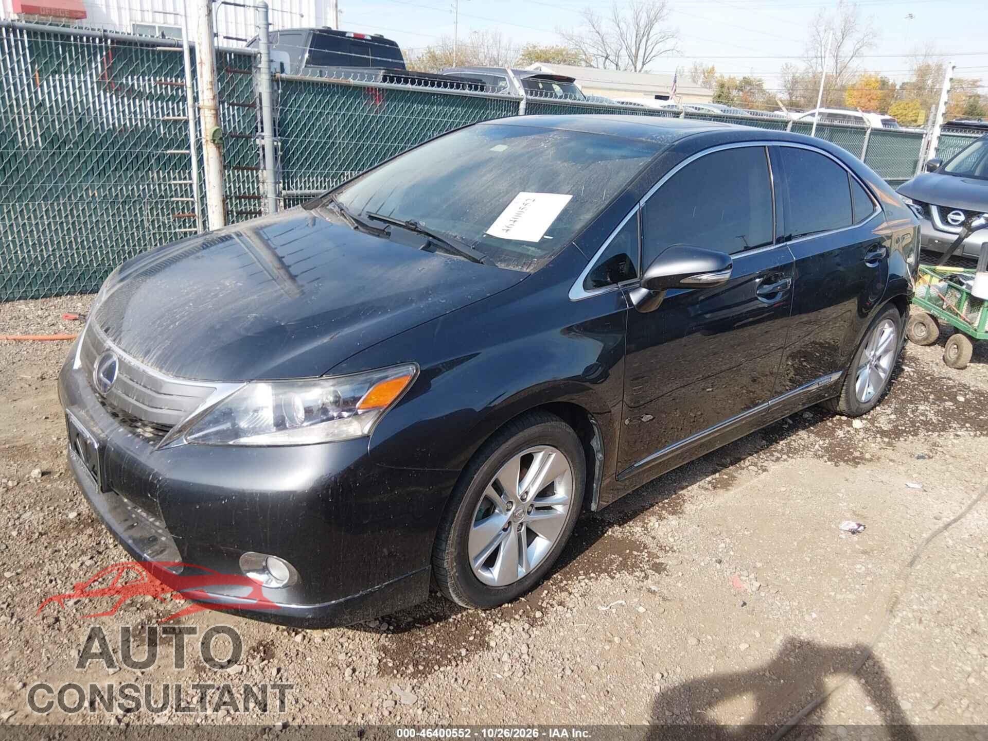 LEXUS HS 250H 2011 - JTHBB1BAXB2046228