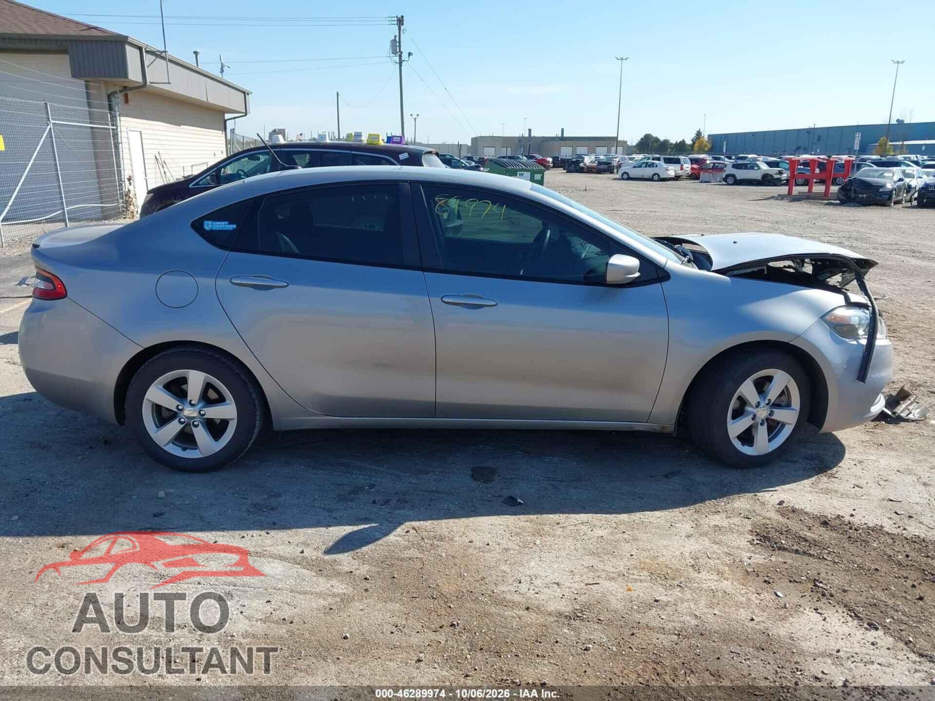 DODGE DART 2015 - 1C3CDFBB9FD132330