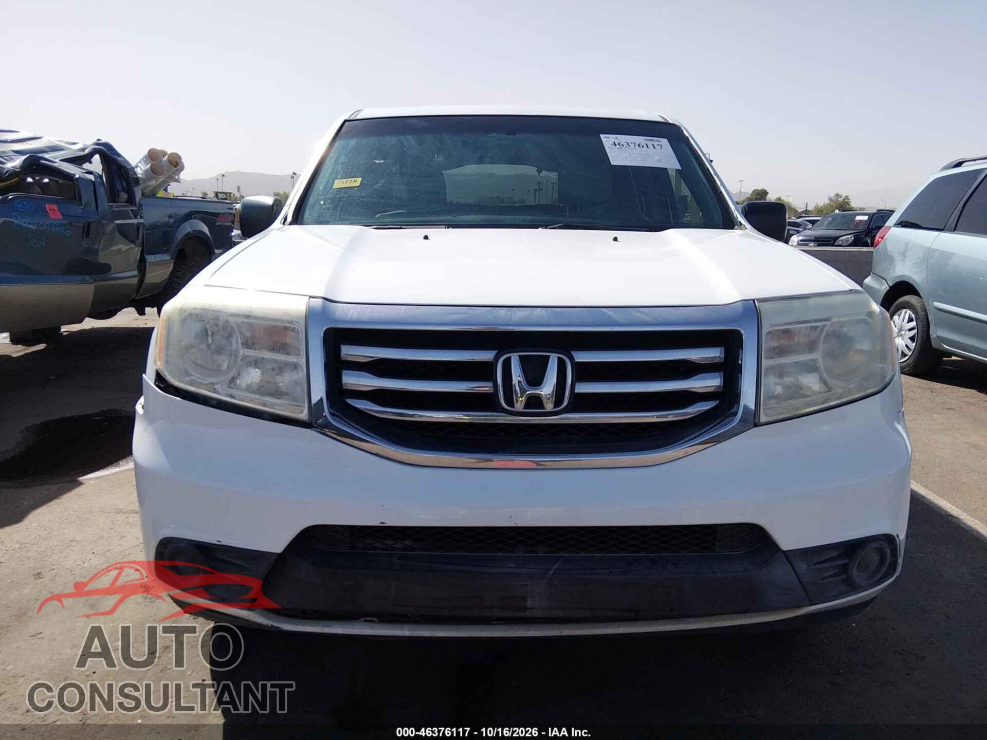 HONDA PILOT 2012 - 5FNYF3H2XCB005270