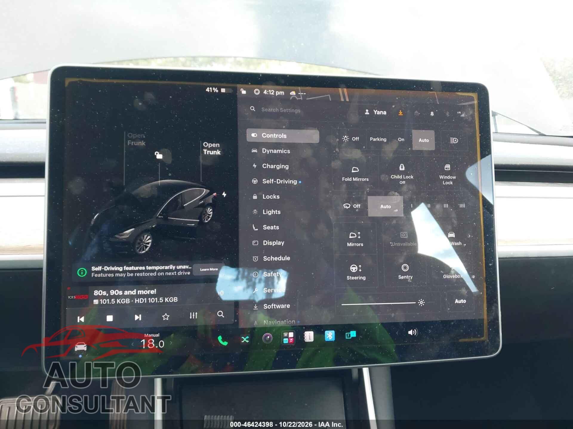 TESLA MODEL 3 2018 - 5YJ3E1EB2JF186724