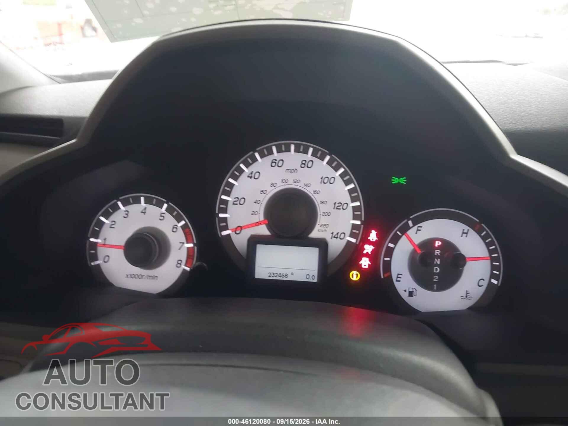 HONDA PILOT 2012 - 5FNYF3H91CB033164
