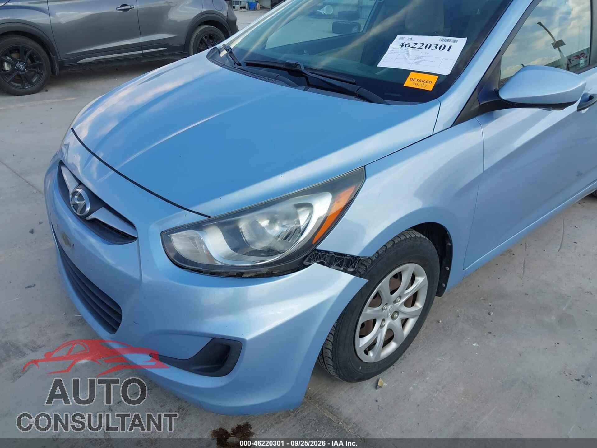 HYUNDAI ACCENT 2013 - KMHCT4AE2DU529093