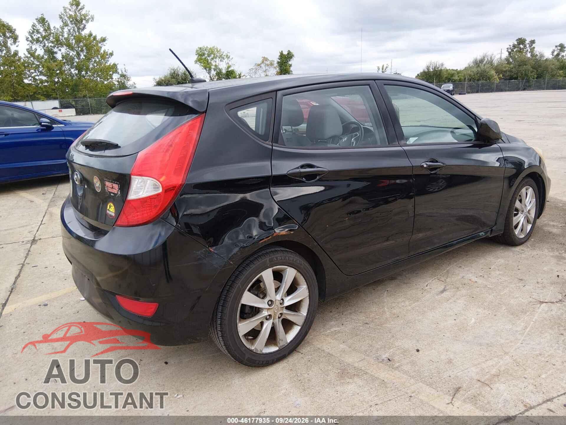 HYUNDAI ACCENT 2012 - KMHCU5AE2CU022857
